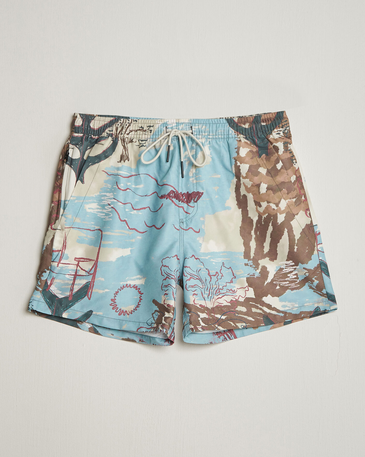 Herre | Badeshorts | OAS | Printed Swimshorts Montara