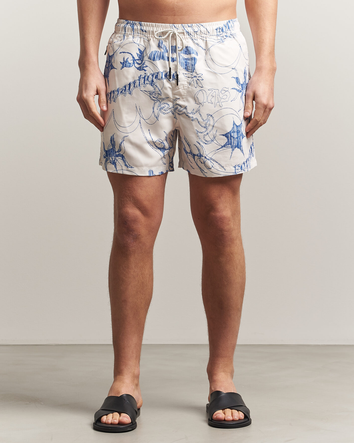 Herre | Badeshorts | OAS | Printed Swimshorts Romantique