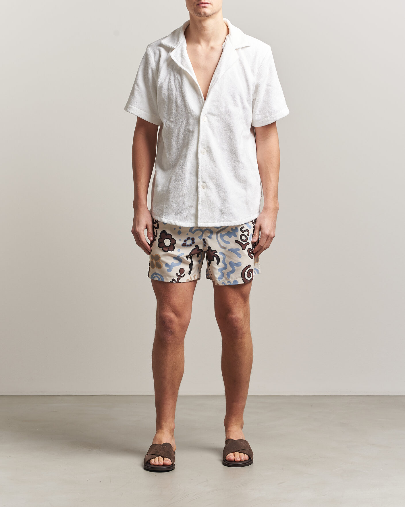 Herre | Badeshorts | OAS | Printed Swimshorts Memento