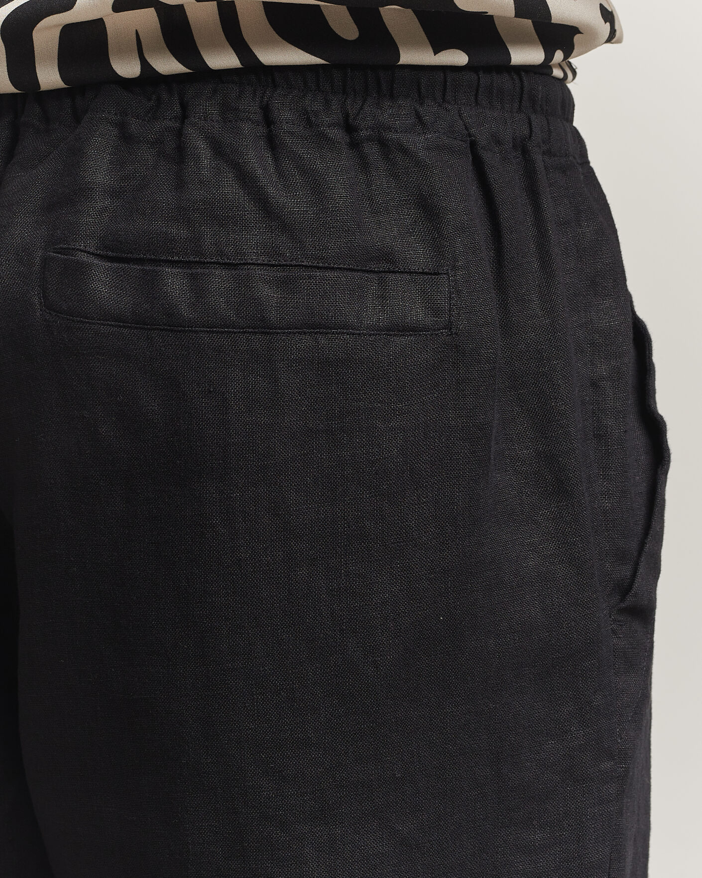 Herre | Bukser | OAS | Nino Linen Pants Black