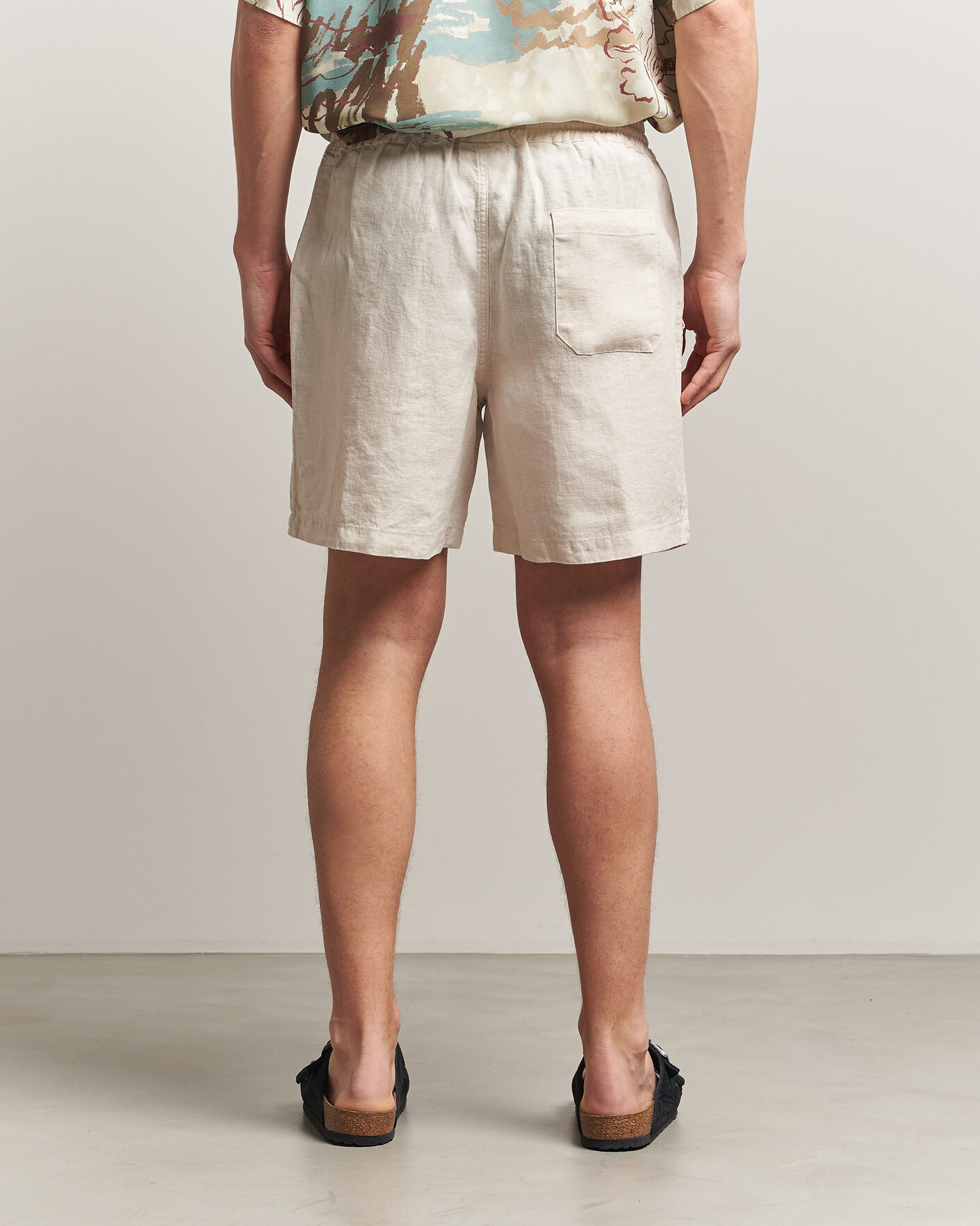 Herre | Shorts | OAS | Porto Linen Shorts Beige