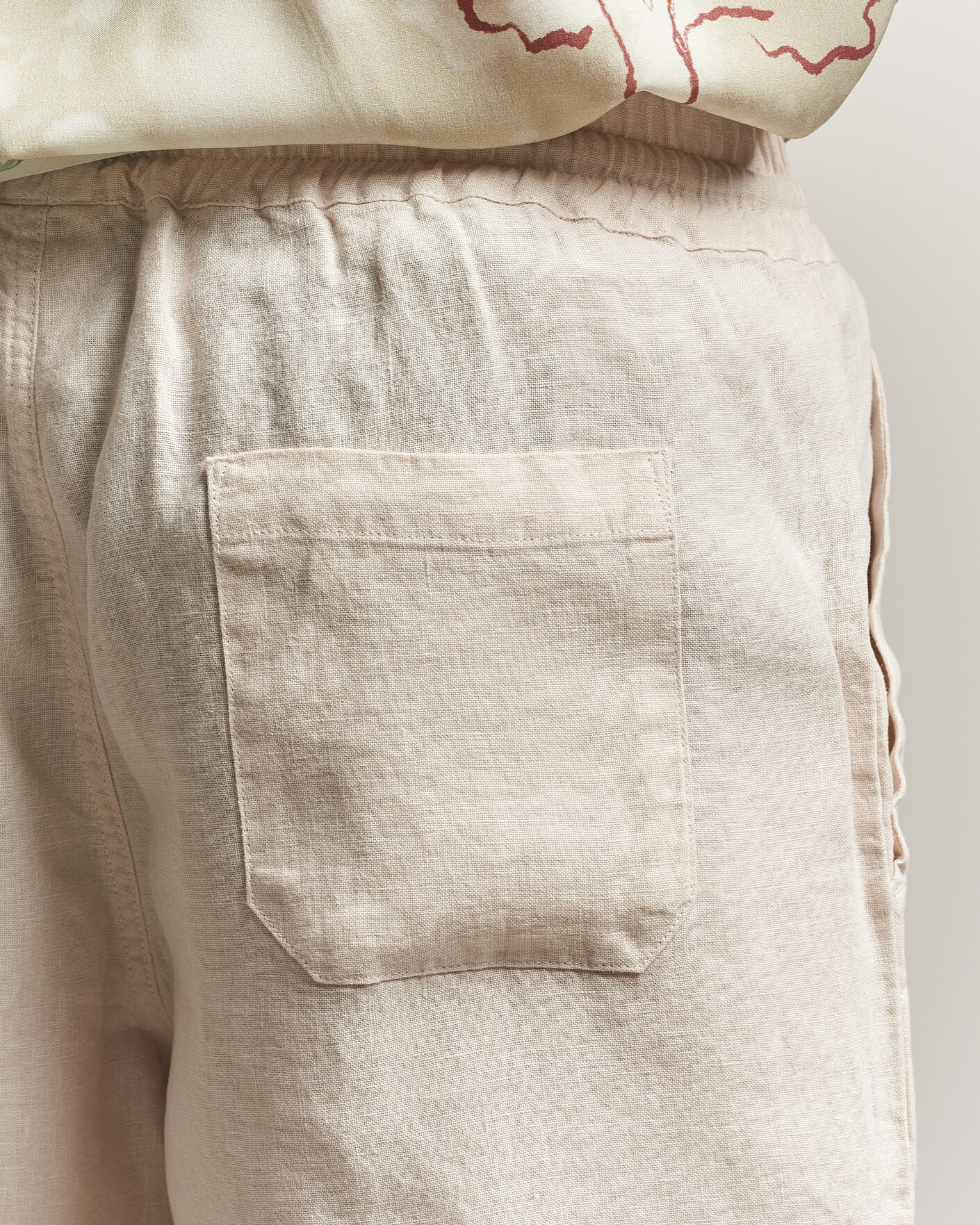 Herre | Shorts | OAS | Porto Linen Shorts Beige