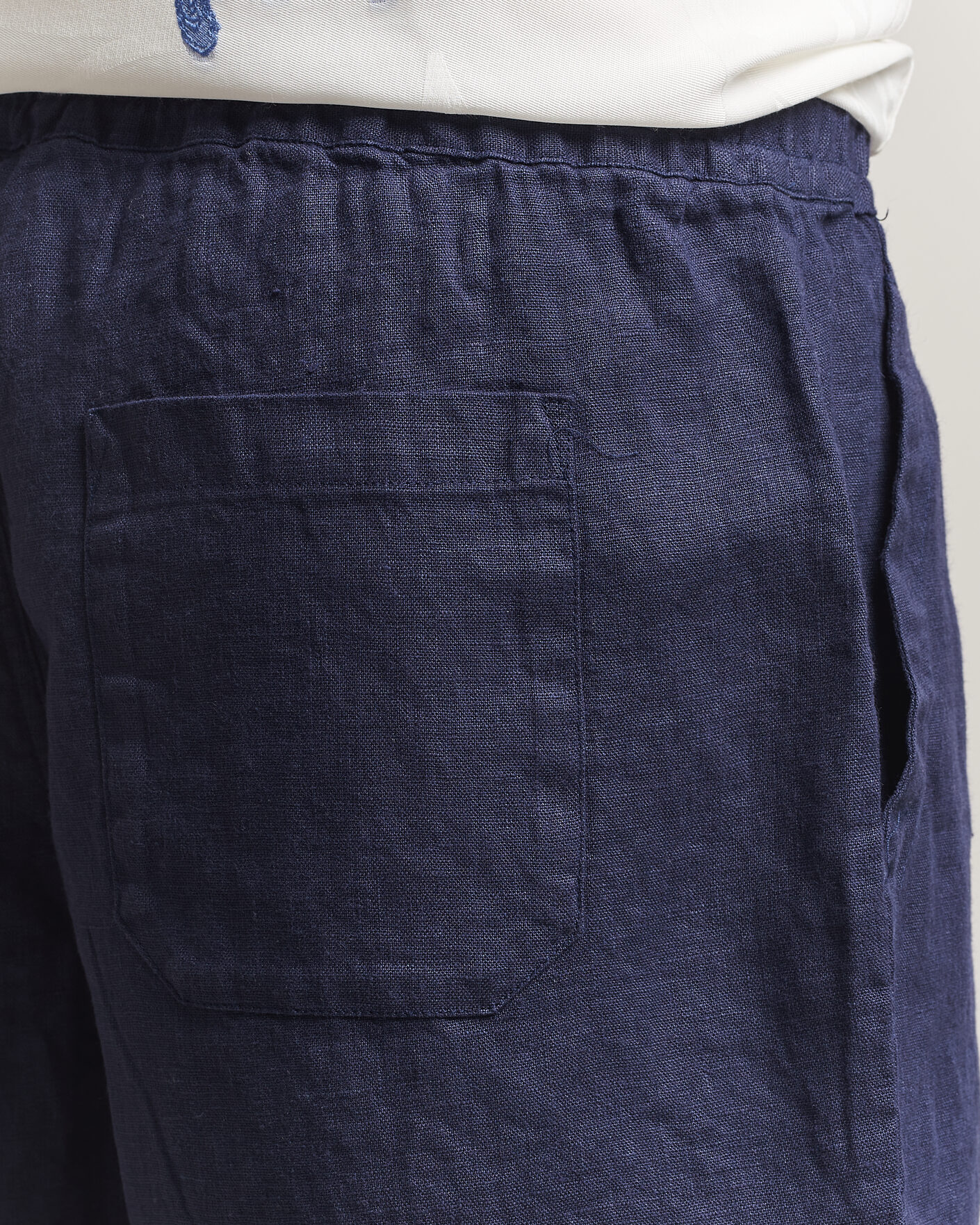 Herre | Shorts | OAS | Porto Linen Shorts Navy