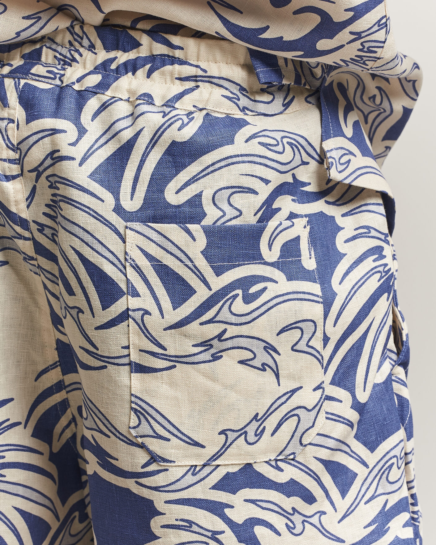 Herre | Shorts | OAS | Porto Linen Shorts Rogue Blue