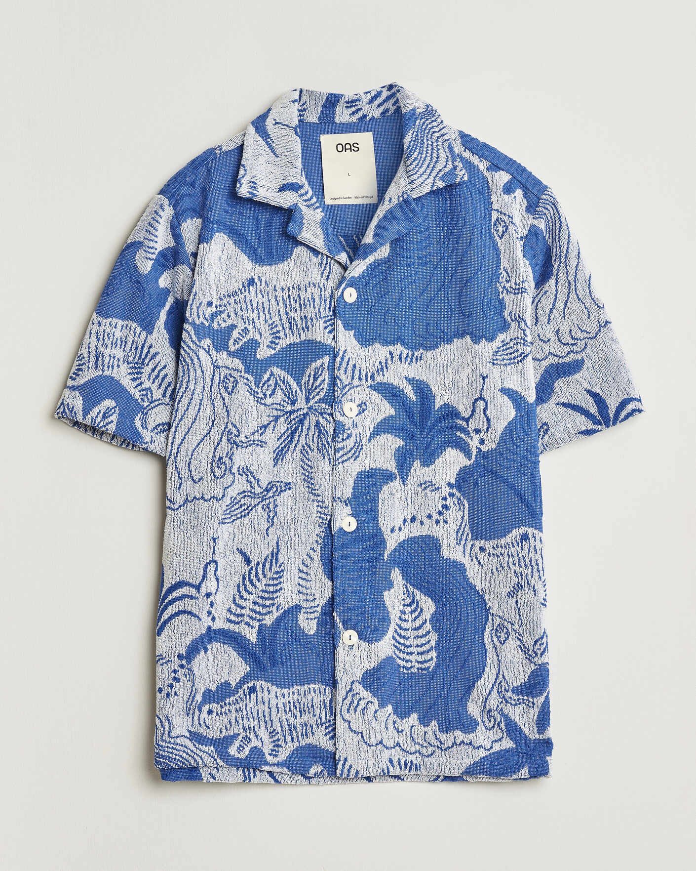 Herre | Skjorter | OAS | Cuba Short Sleeve Shirt Mystea
