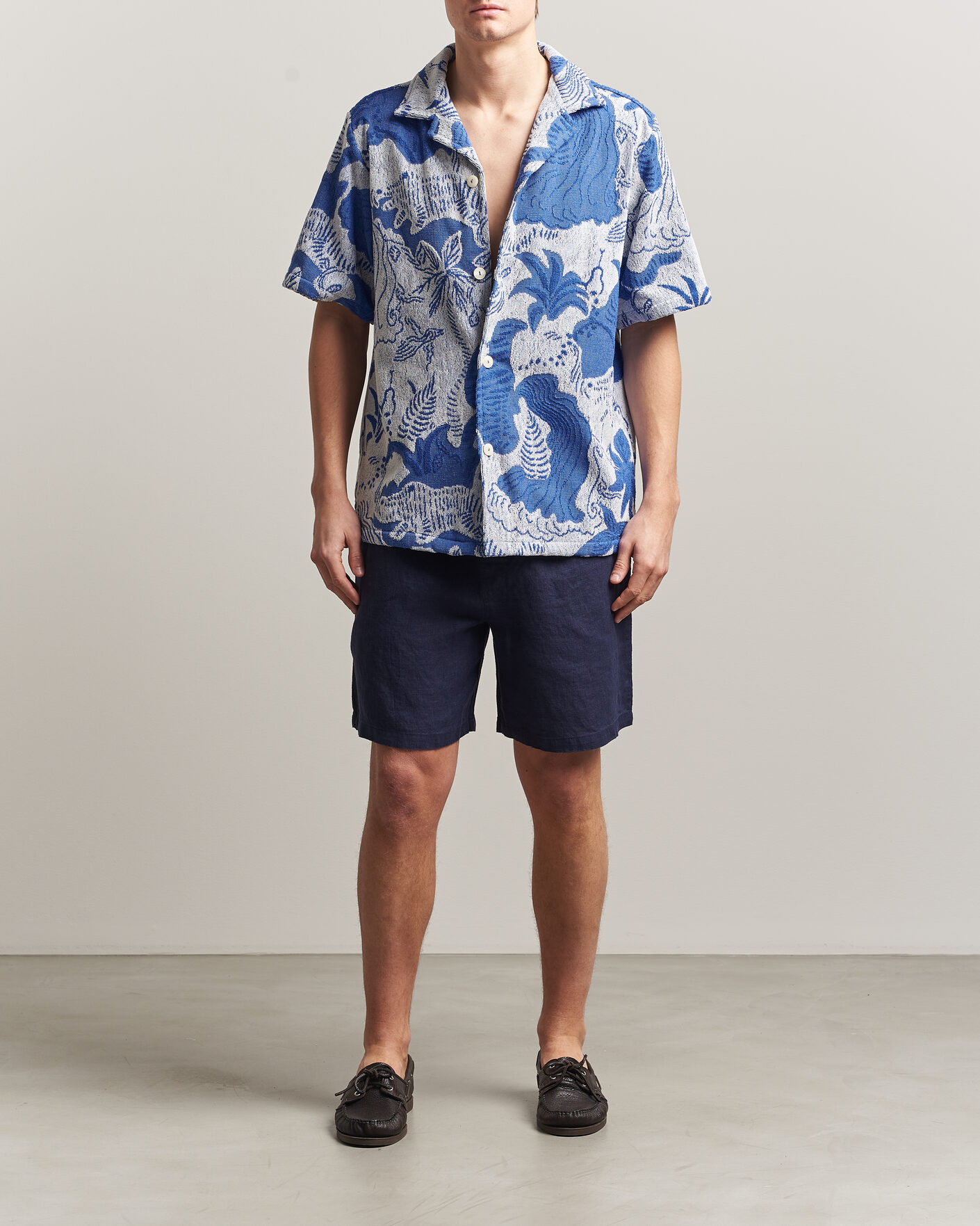 Herre | Skjorter | OAS | Cuba Short Sleeve Shirt Mystea