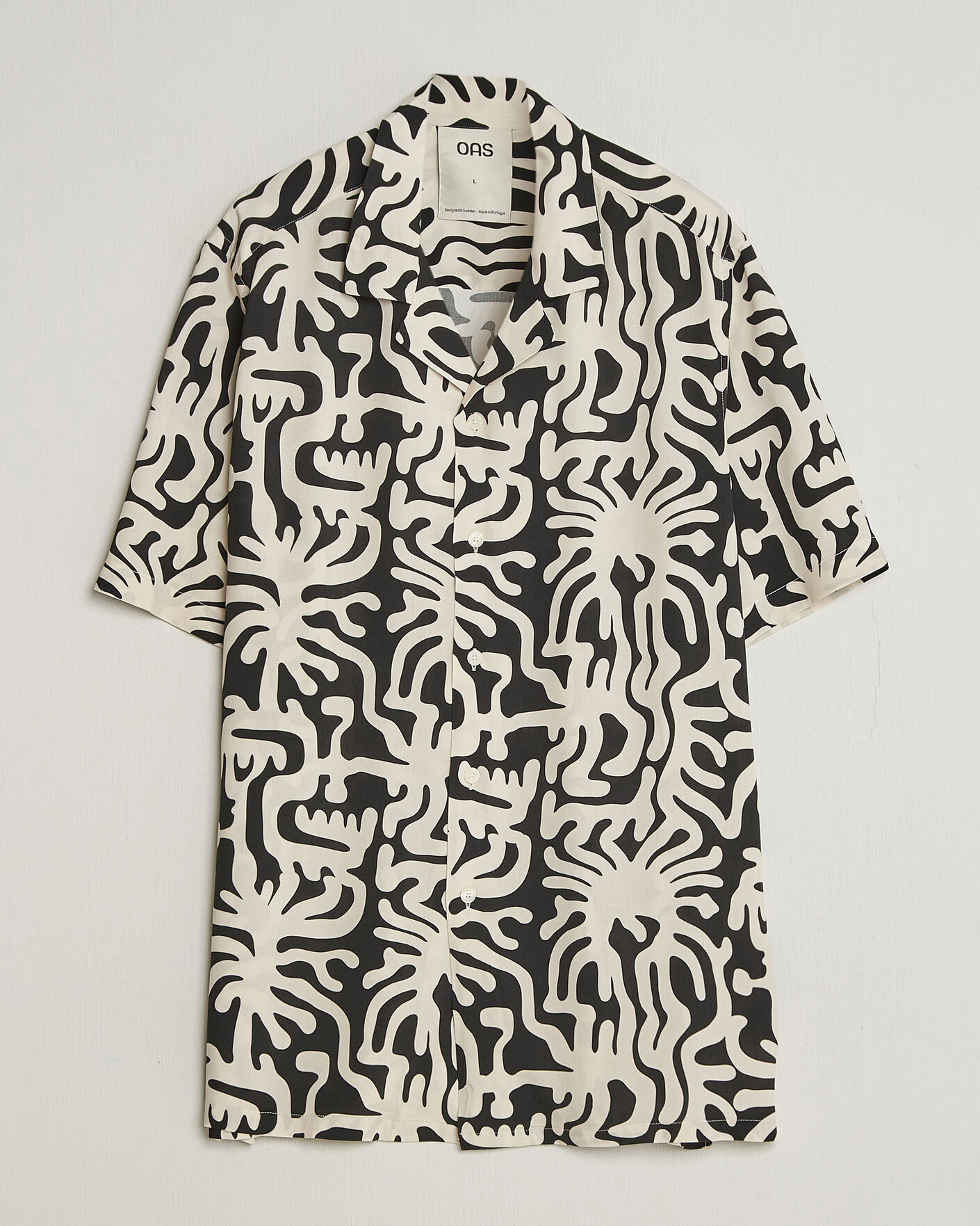 Herre | Skjorter | OAS | Rocco Viscose Short Sleeve Shirt Loefy