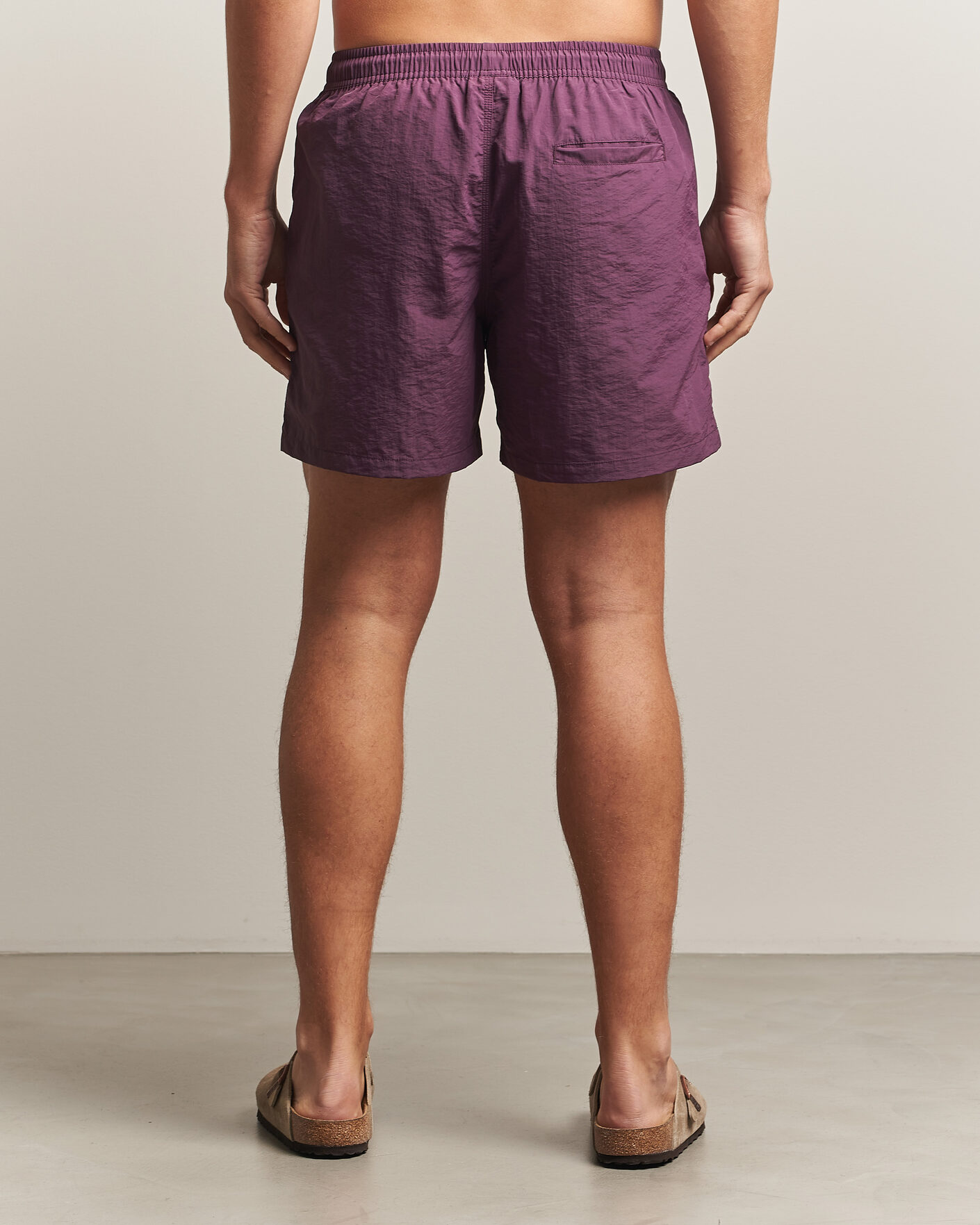 Herre | Badeshorts | OAS | Plain Swimshorts Plum