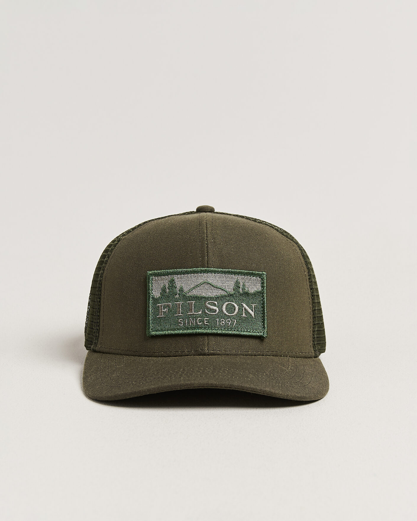 Herre | Hatter og capser | Filson | Scenic Waxed Logger Mesh Cap Otter Green