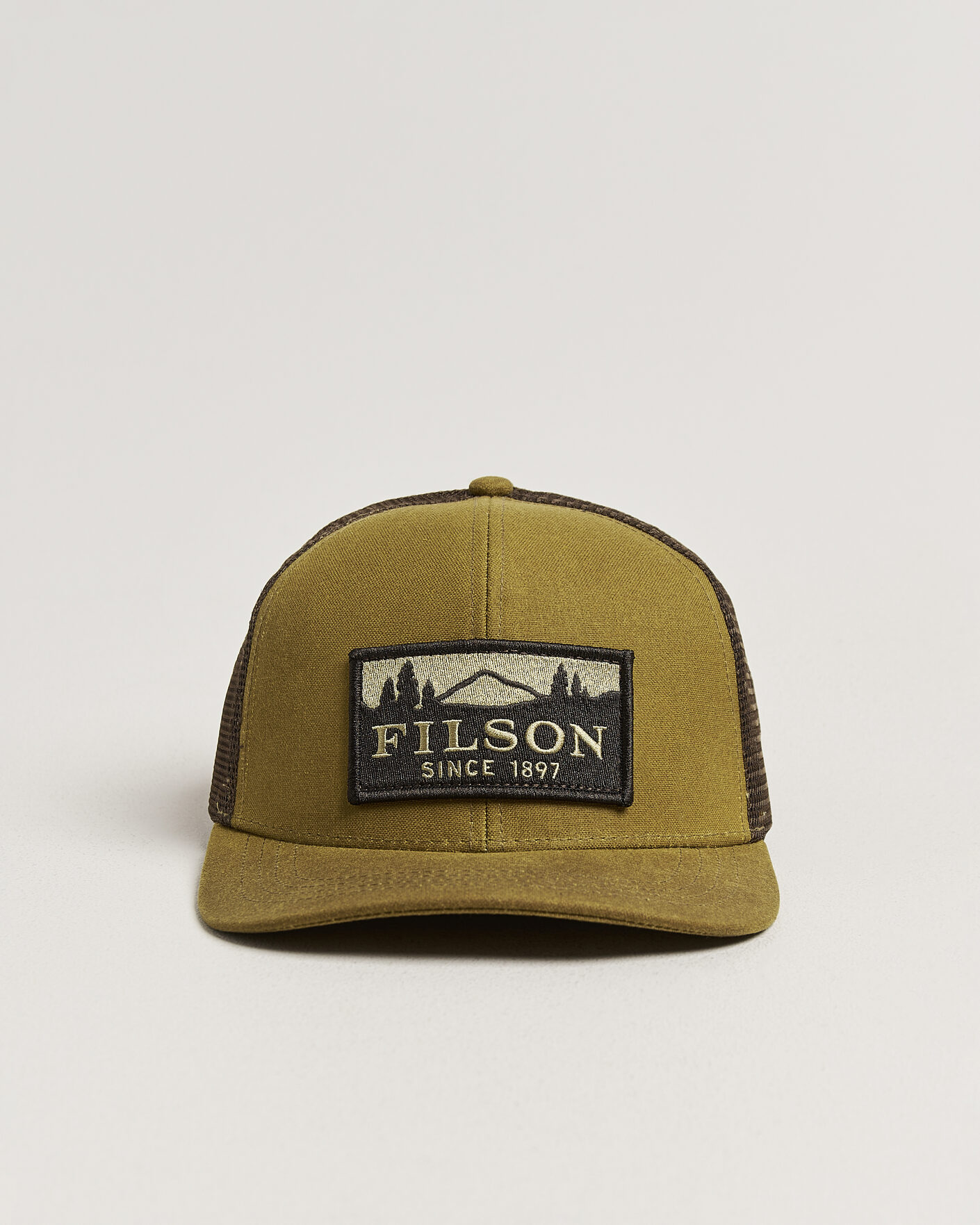 Herre | Hatter og capser | Filson | Scenic Waxed Logger Mesh Cap Dark Tan
