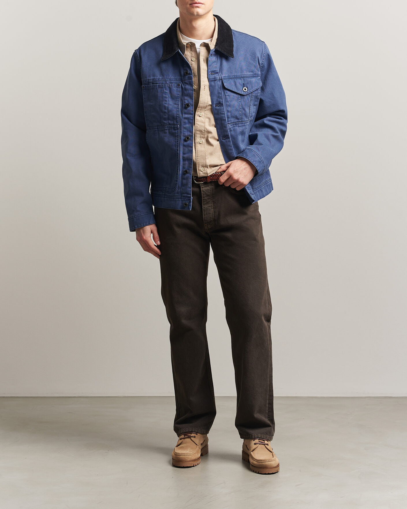 Herre | Jakker | Filson | Rustic Canvas Short Cruiser Indigo