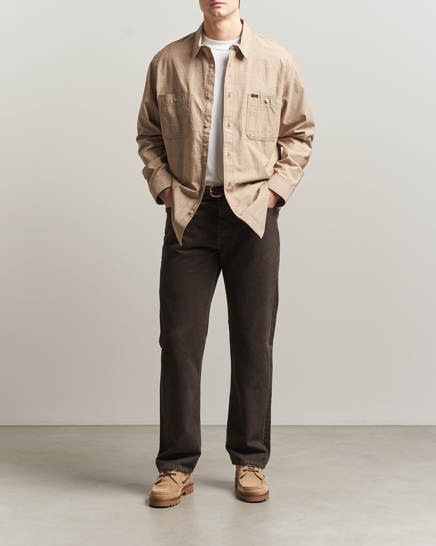 Herre | Skjorter | Filson | Chambray CPO Shirt Tan
