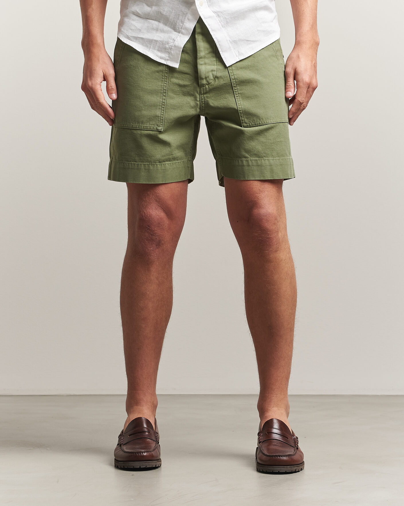 Herre | Shorts | Filson | Field Cargo Shorts Washed Fatigue Green