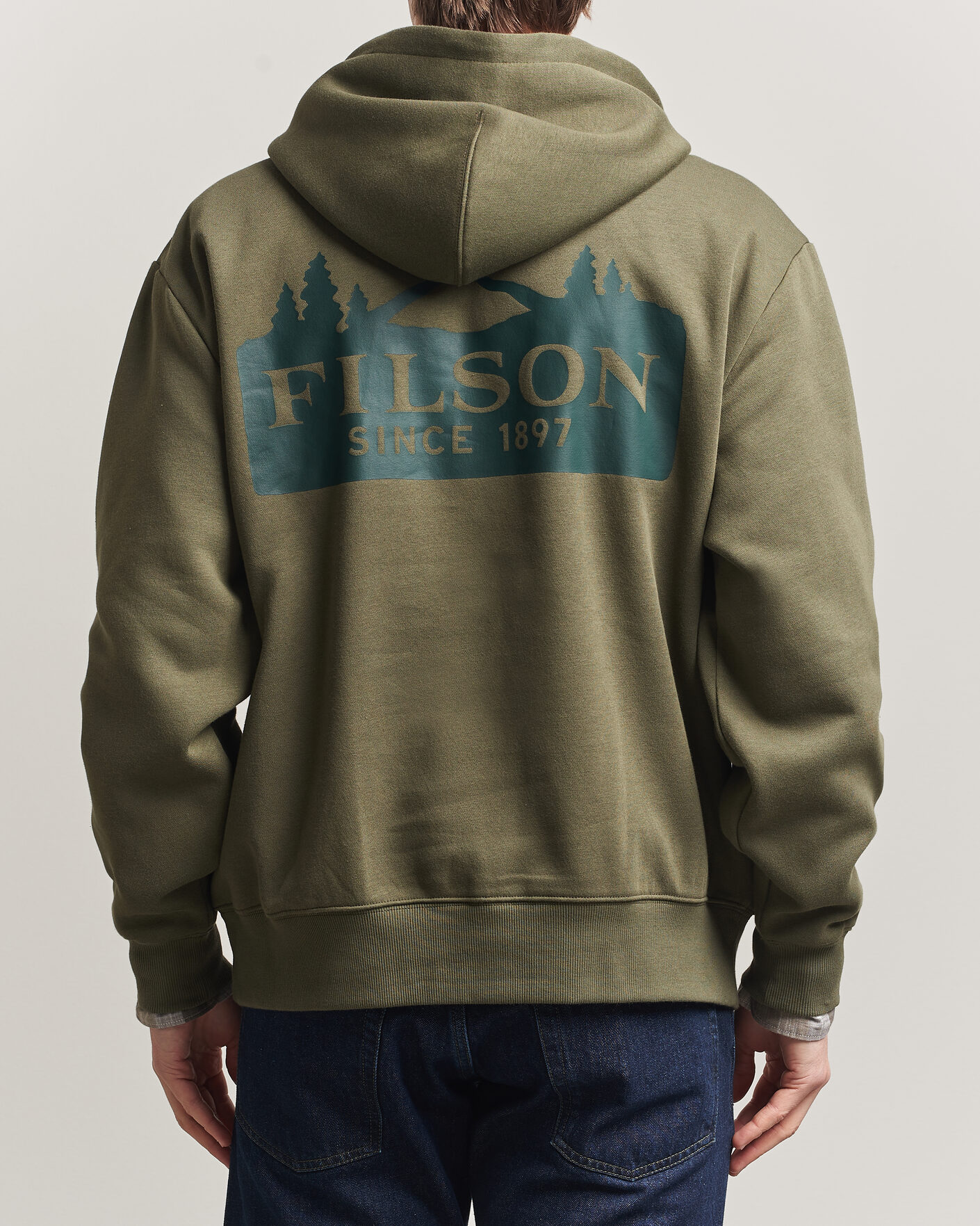 Herre | Gensere | Filson | Scenic Graphic Hoodie Surplus Green
