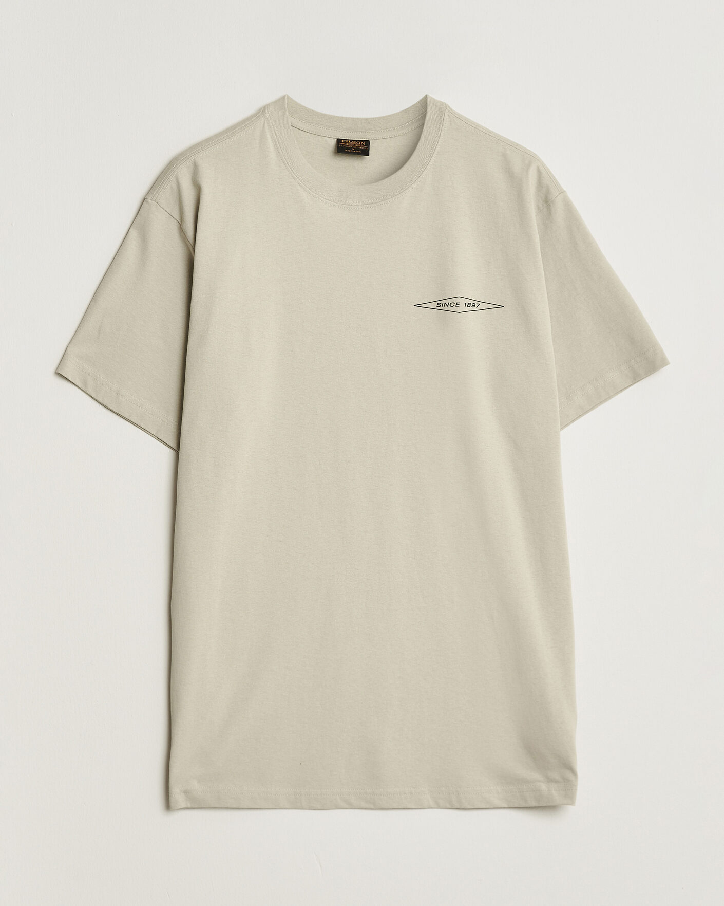 Herre | T-Shirts | Filson | Diamond Graphic T-Shirt Sky Grey