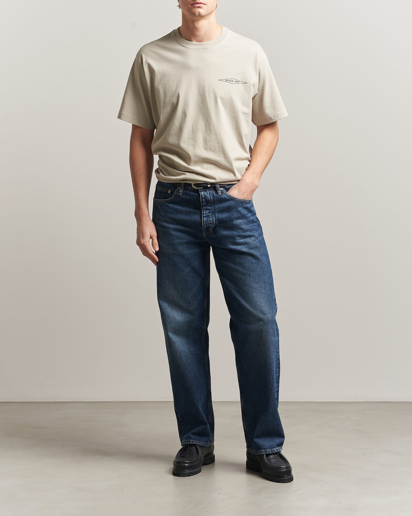 Herre | T-Shirts | Filson | Diamond Graphic T-Shirt Sky Grey