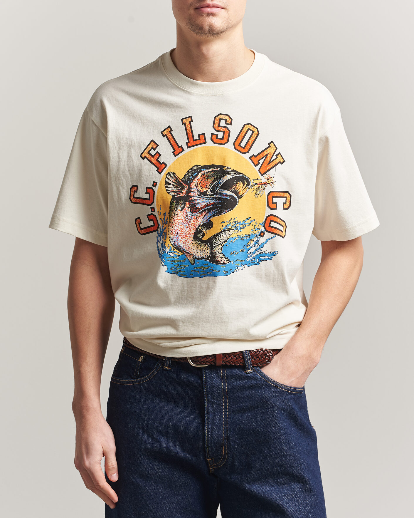 Herre | T-Shirts | Filson | Dry Fly Graphic T-Shirt Basswood