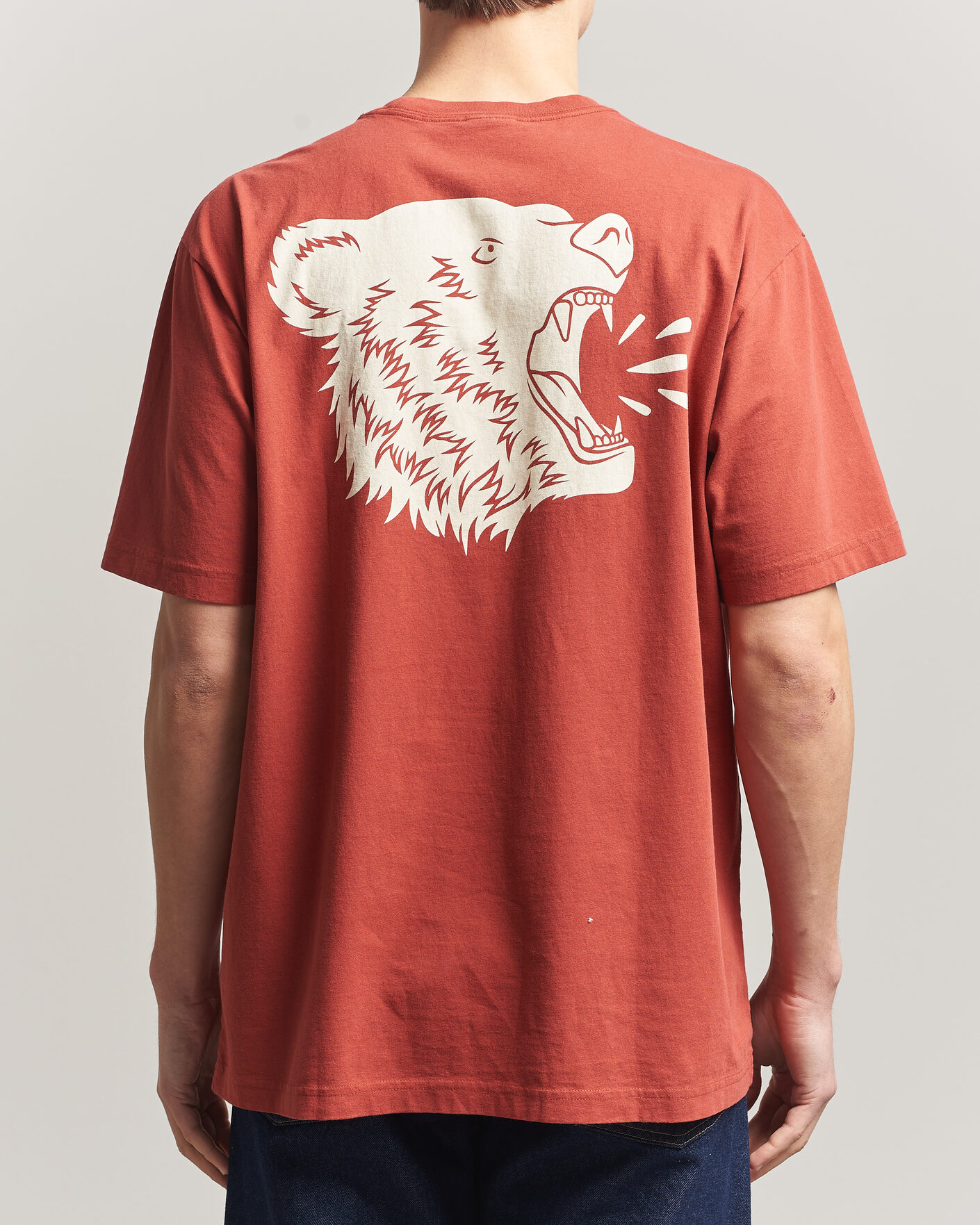 Herre | T-Shirts | Filson | Bear Graphic T-Shirt Chili Oil
