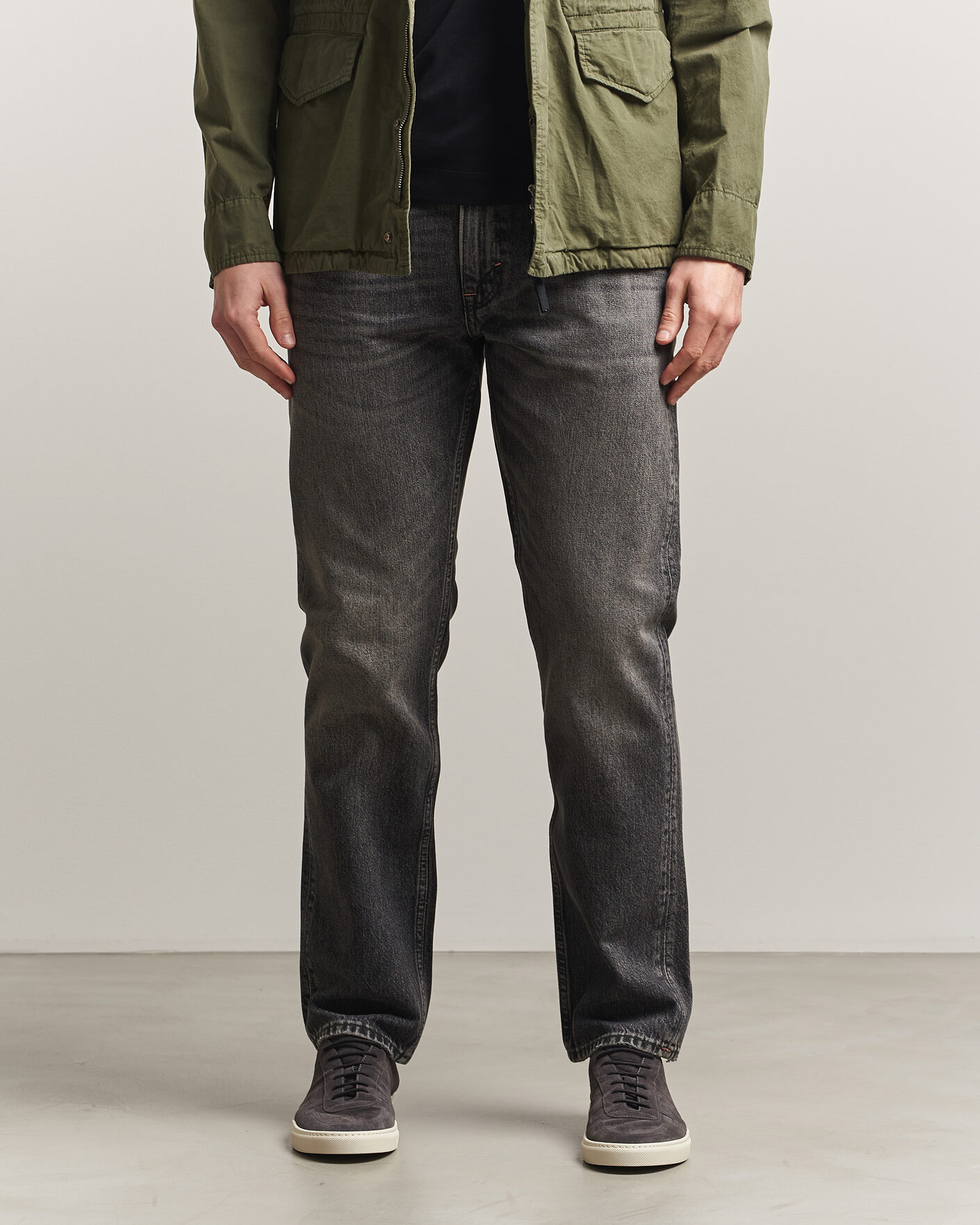 Herre | Bukser | -1 Nordic Denim | Regular Fit Jeans Thunderstorm Black Clean