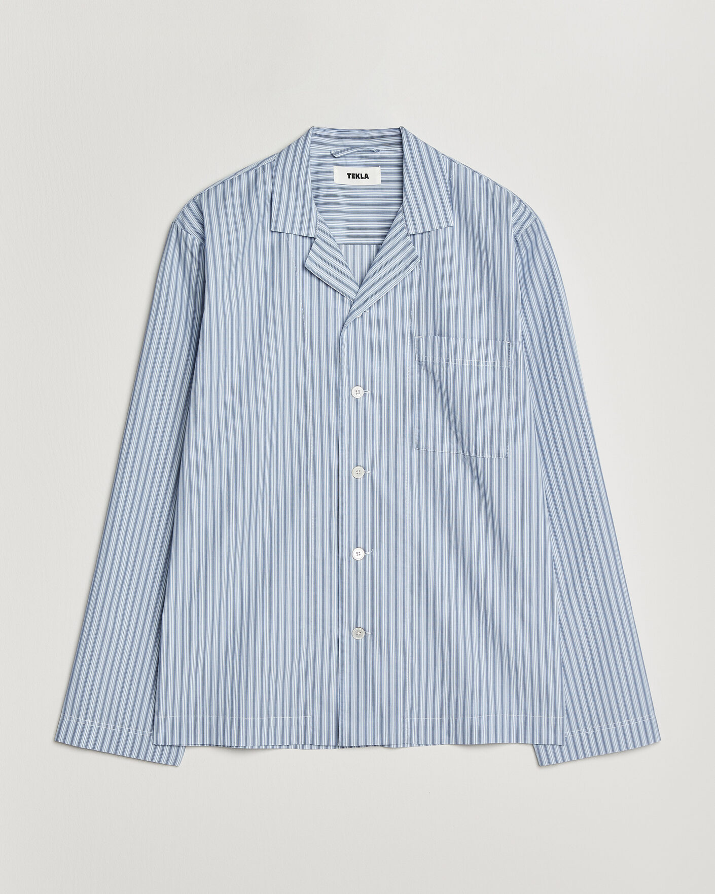 Herre | Pyjamaser og badekåper | Tekla | Fine Twill Pyjama Shirt Cooper Stripes