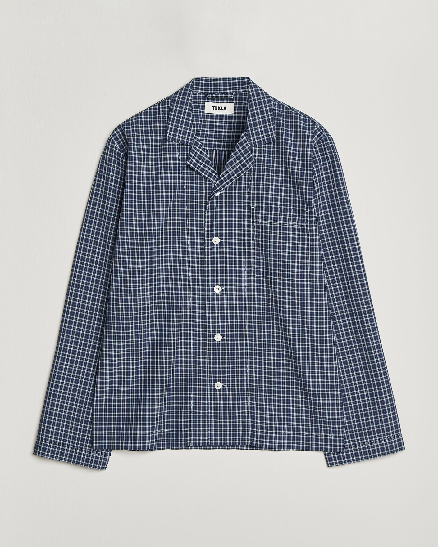Herre | Pyjamaser og badekåper | Tekla | Fine Twill Pyjama Shirt Lanegan Checks