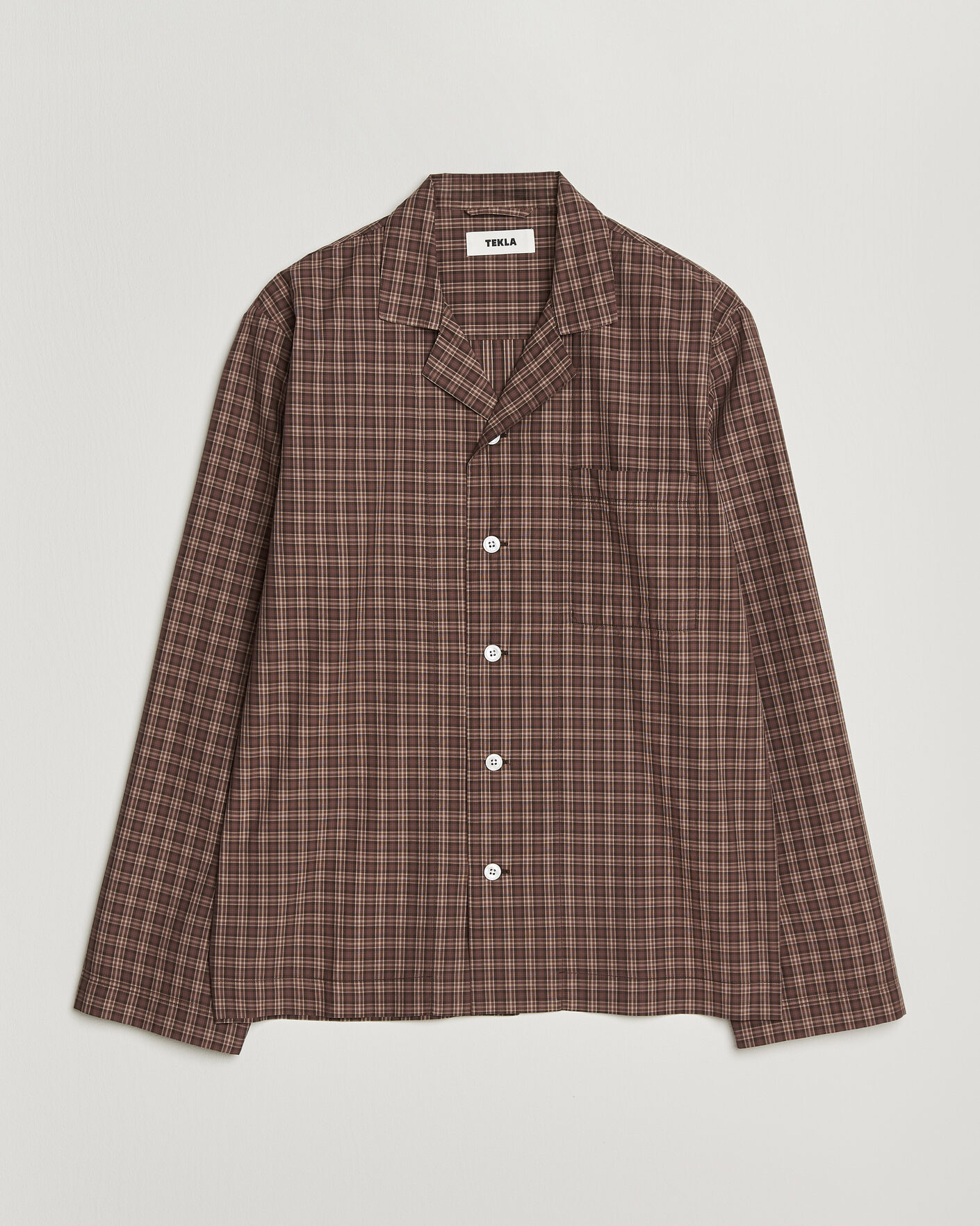 Herre | Pyjamaser og badekåper | Tekla | Fine Twill Pyjama Shirt Serra Checks
