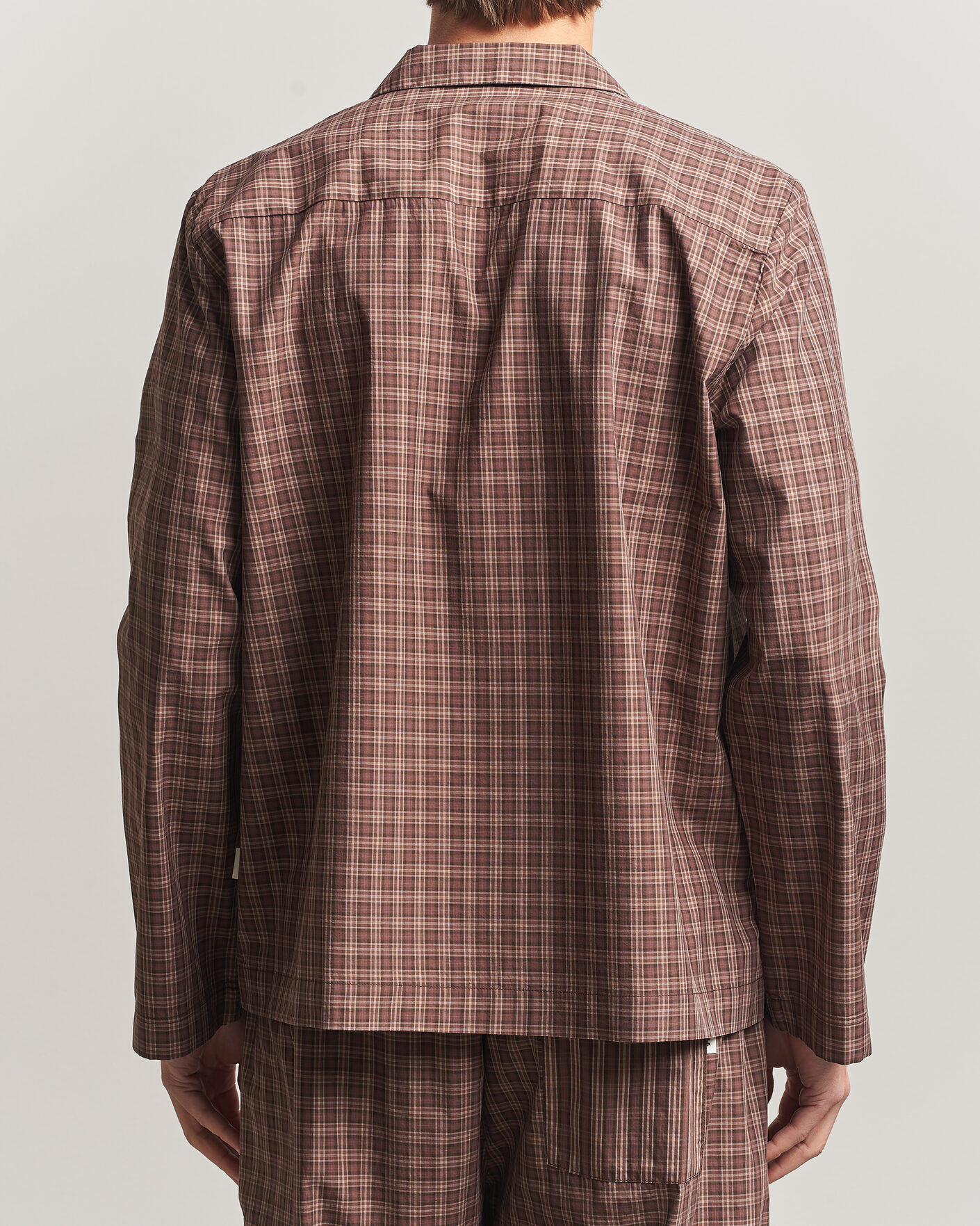 Herre | Pyjamaser og badekåper | Tekla | Fine Twill Pyjama Shirt Serra Checks