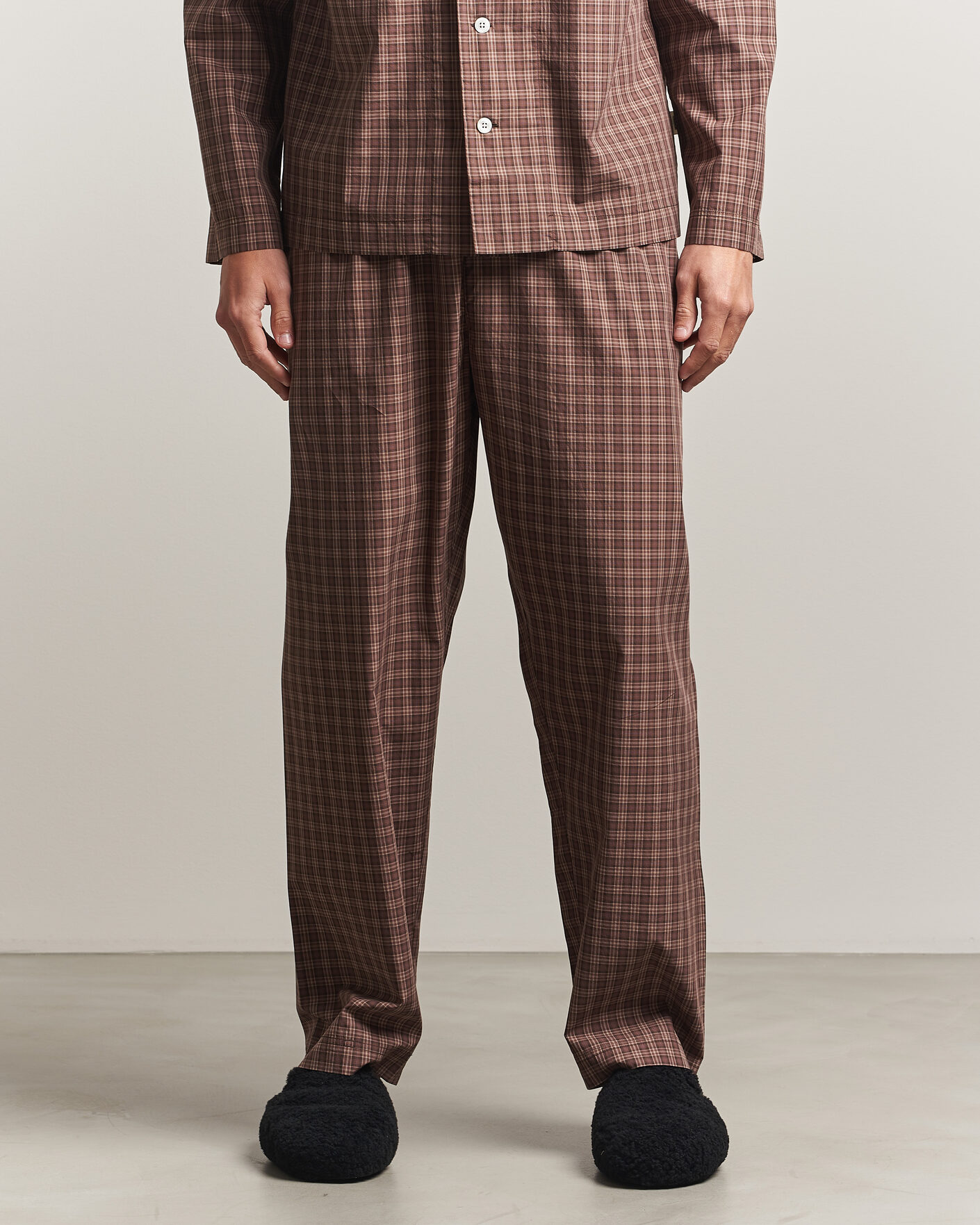 Herre | Pyjamaser og badekåper | Tekla | Fine Twill Pyjama Pants Serra Checks