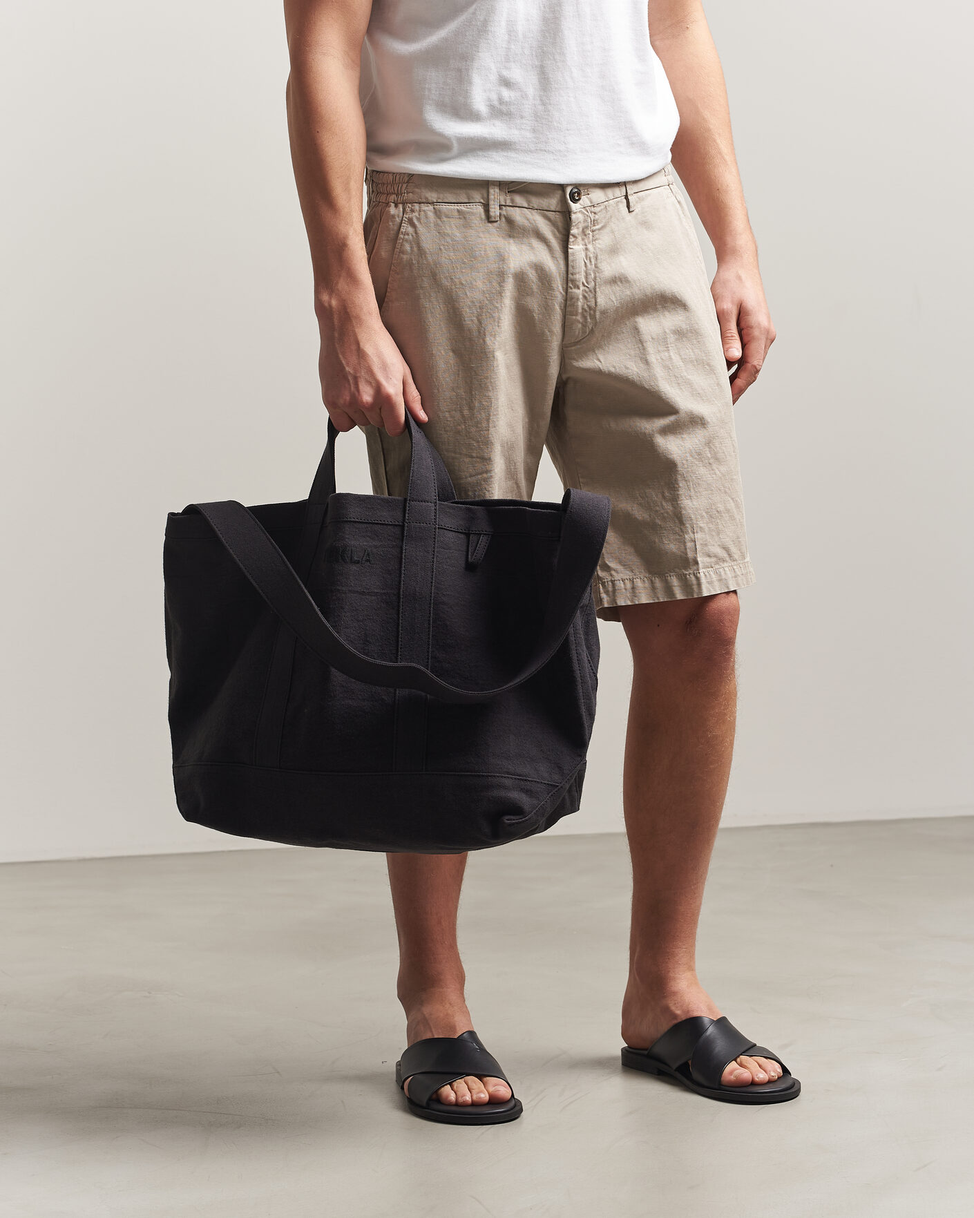 Herre | Vesker | Tekla | Beach Bag Black Sand