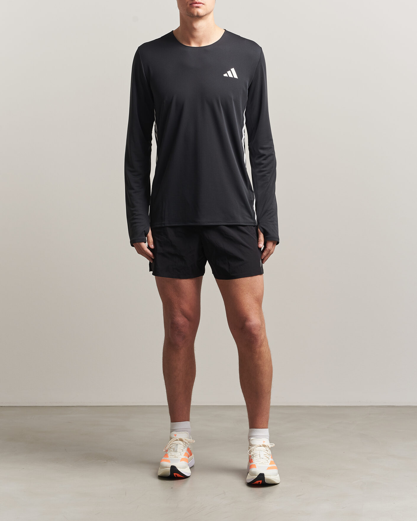 Herre | T-Shirts | adidas Performance | ADIZERO Running Long Sleeve T-Shirt Black