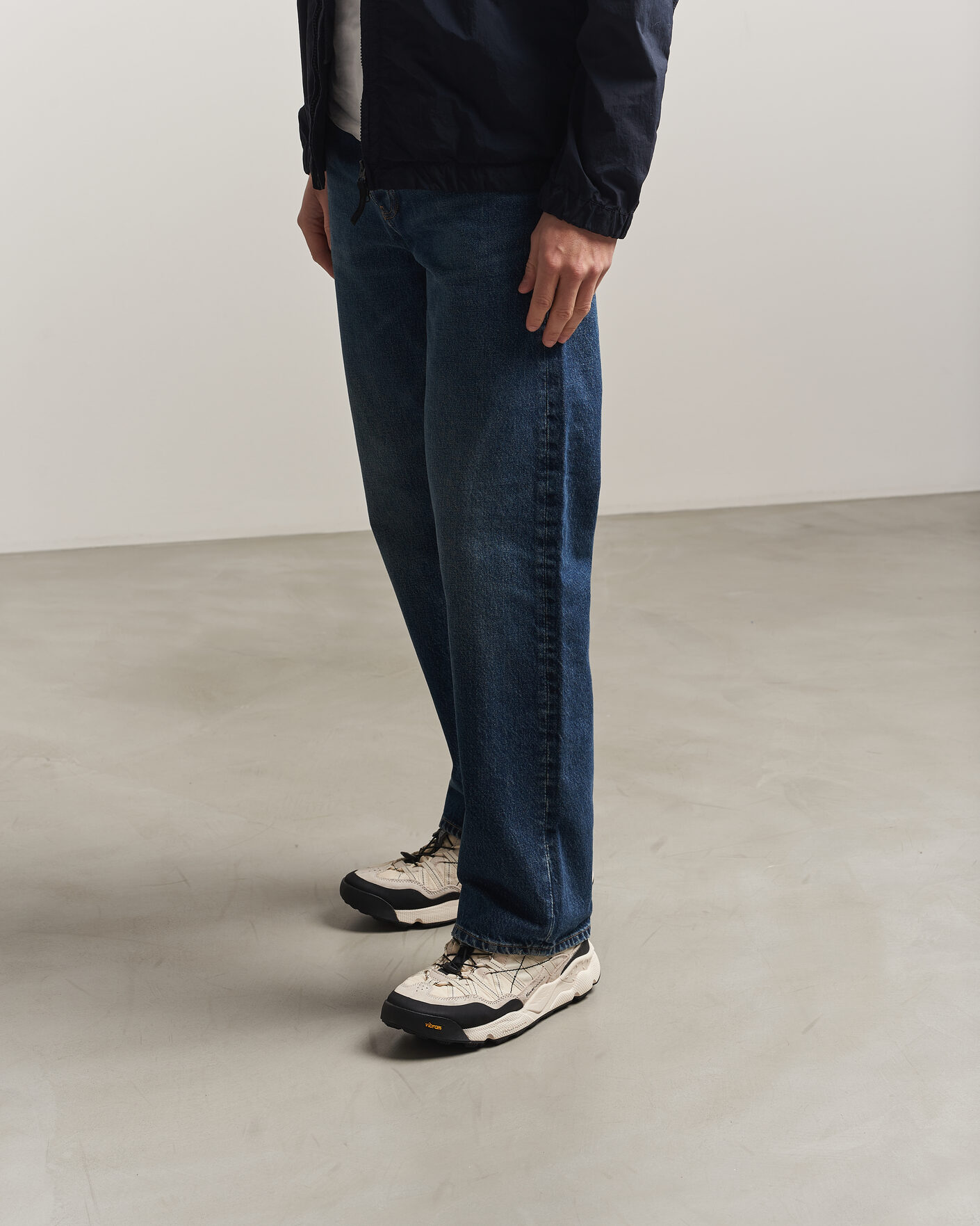 Herre | Sneakers | Flower Mountain | Iwano 2 Suede/Nylon Trail Sneaker White/Black