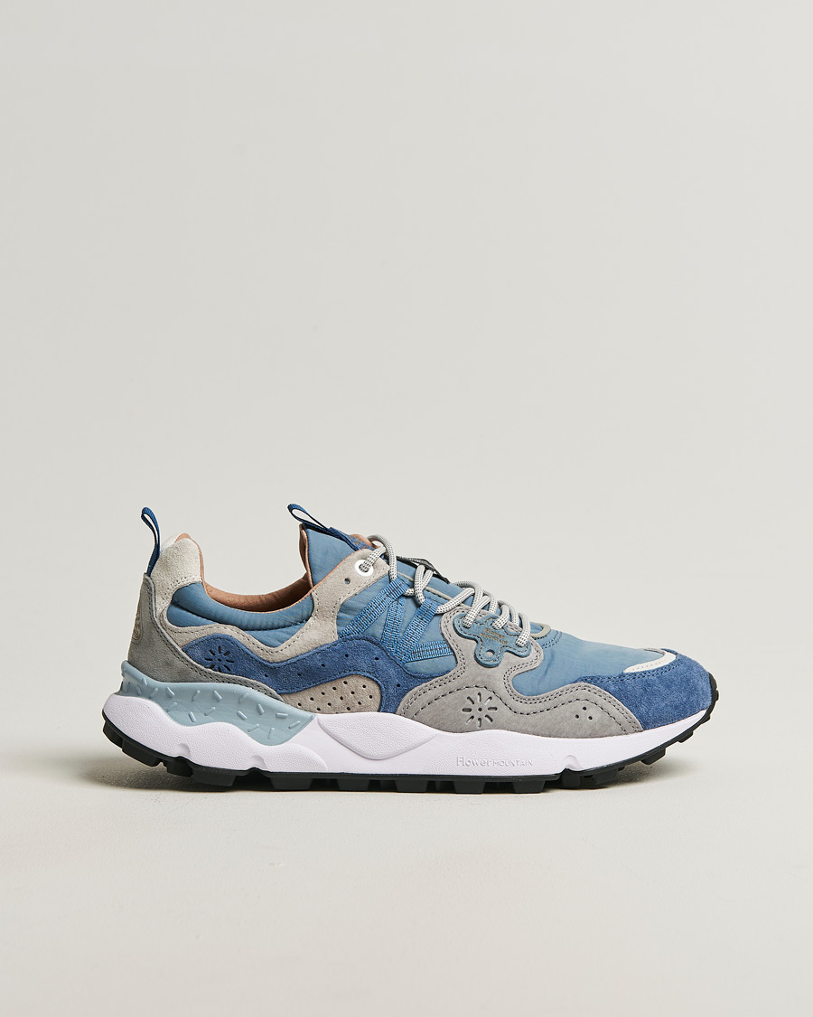 Herre | Sneakers | Flower Mountain | Yamano 3 Suede/Nylon Sneaker Light Blue