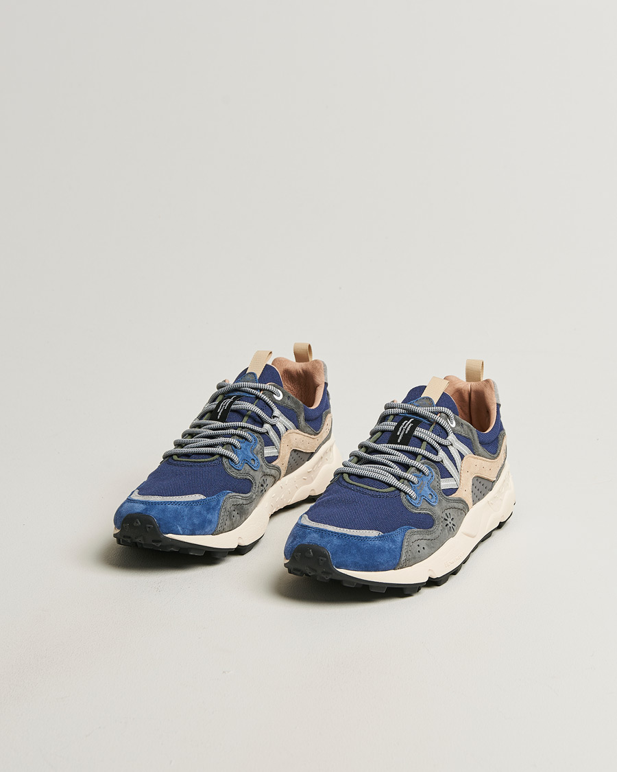Herre | Sneakers | Flower Mountain | Yamano 3 Suede/Canvas Sneaker Blue/Grey