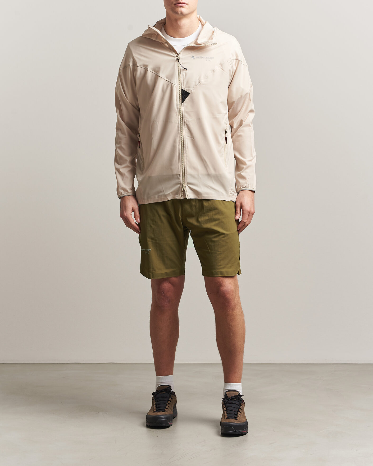 Herre | Jakker | Klättermusen | Eitre Zip Hood Windbreaker Jacket Clay