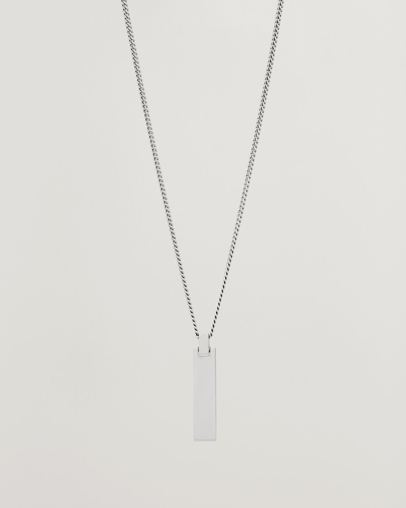 Herre | Smykker | Tom Wood | ID Pendant 21,5 Inches Silver
