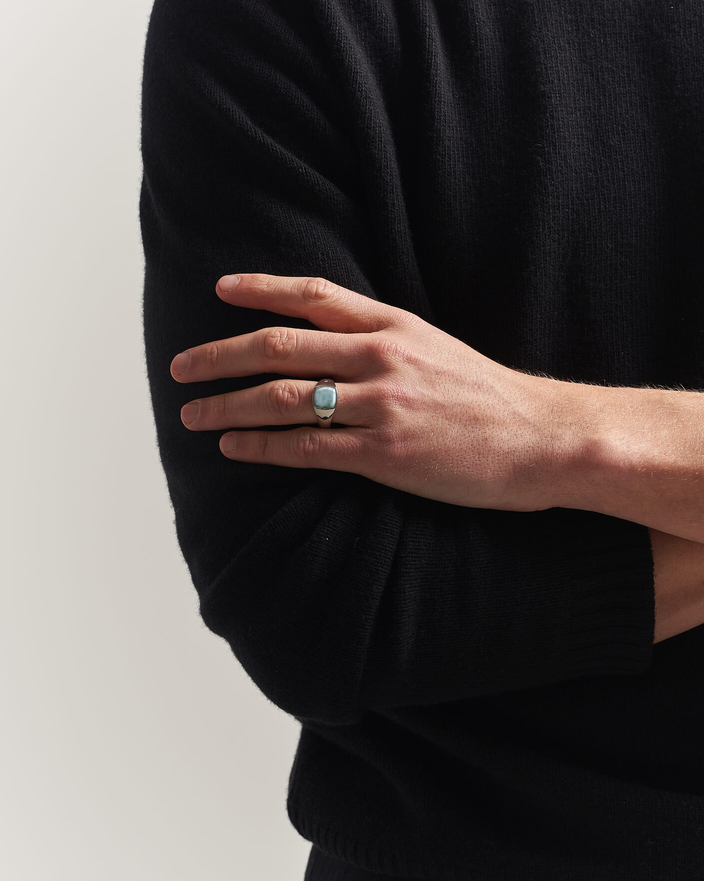 Herre | Smykker | Tom Wood | Kay Ring Ice Blue Silver