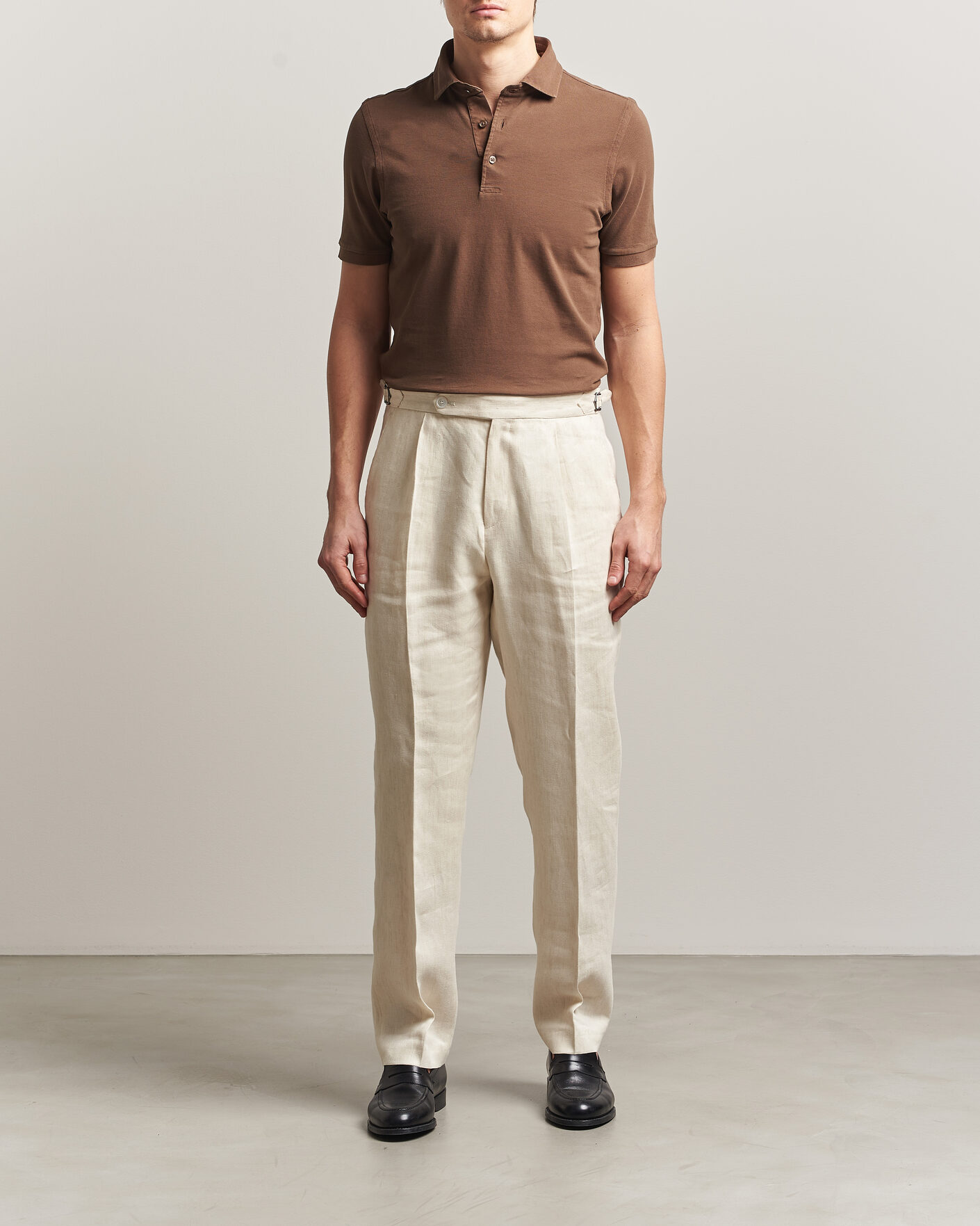 Herre | Pikéer | Gran Sasso | Washed Polo Brown