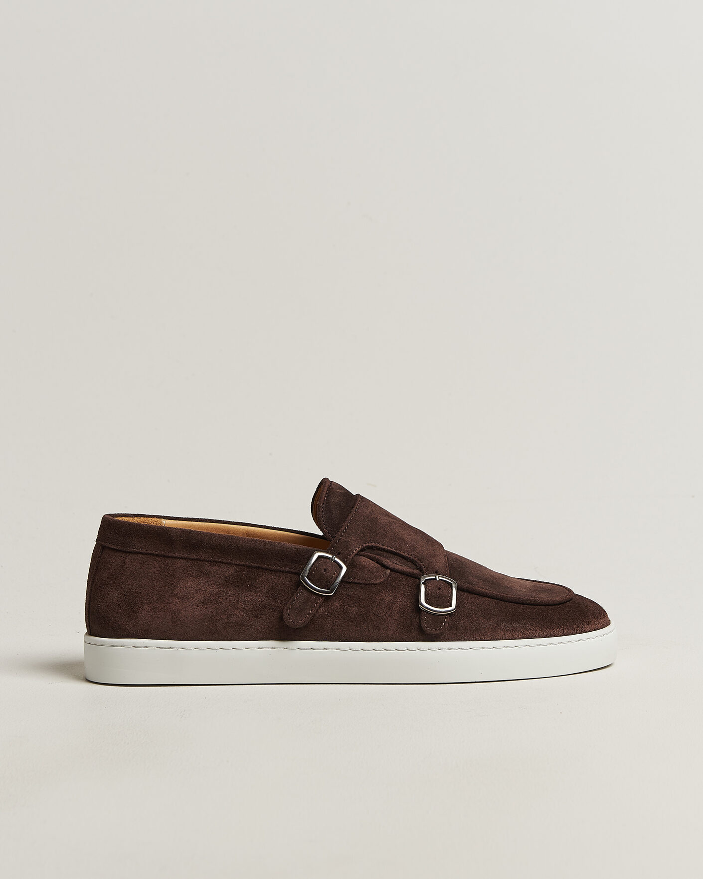 Herre | Loafers | Fliteless | Suede Monk Strap Sneaker Loafer Dark Brown