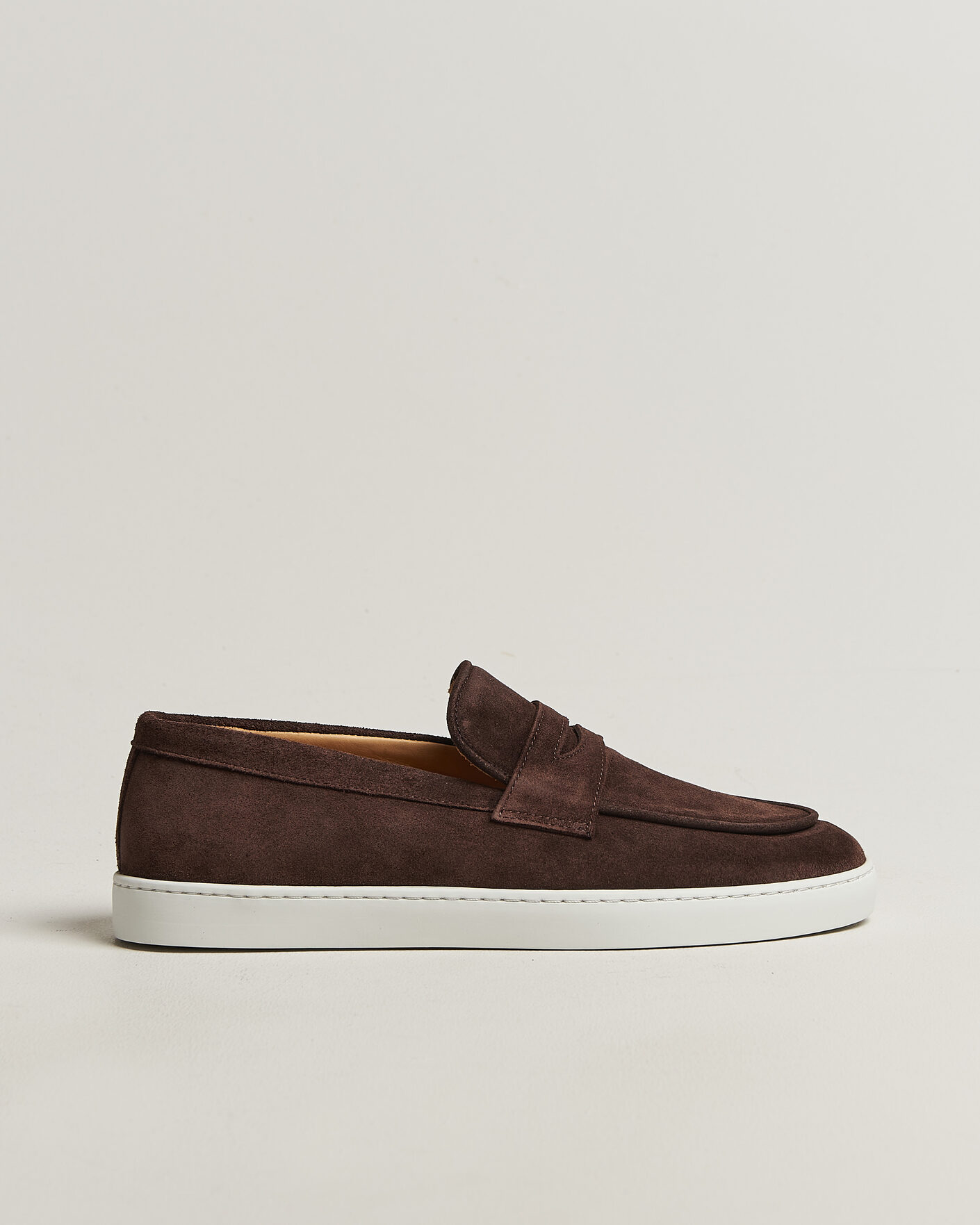 Herre | Loafers | Fliteless | Suede Penny Sneaker Dark Brown
