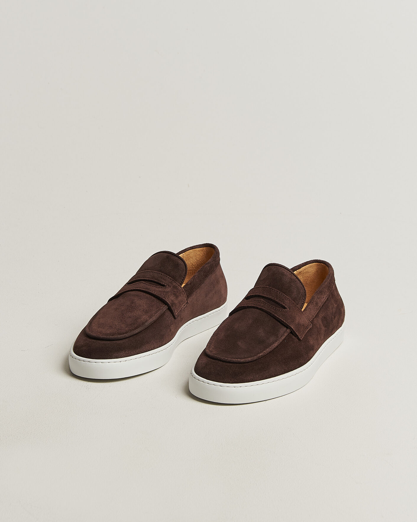 Herre | Loafers | Fliteless | Suede Penny Sneaker Dark Brown