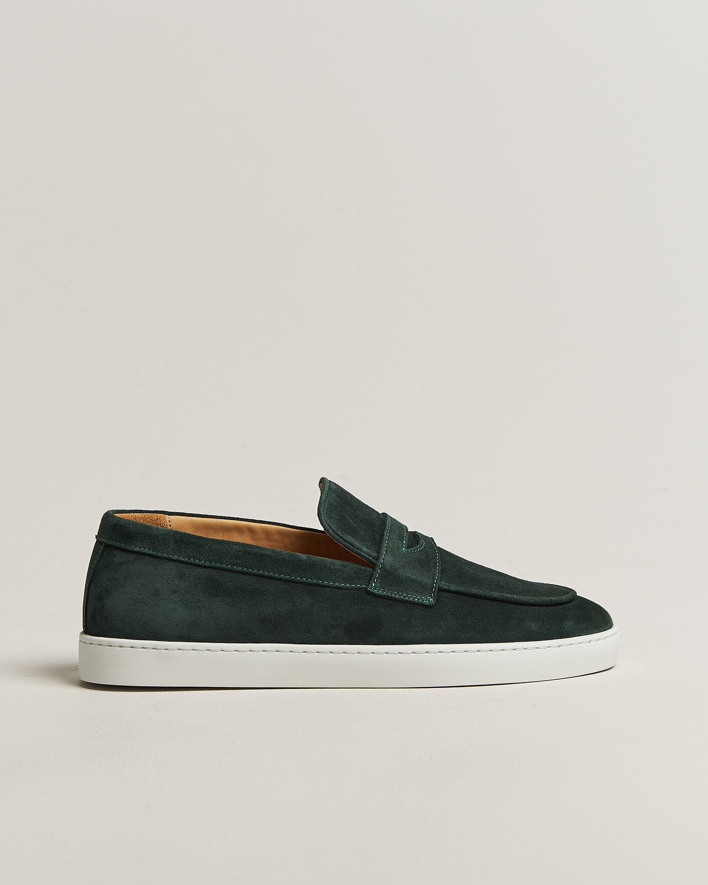 Herre | Loafers | Fliteless | Suede Penny Sneaker Green