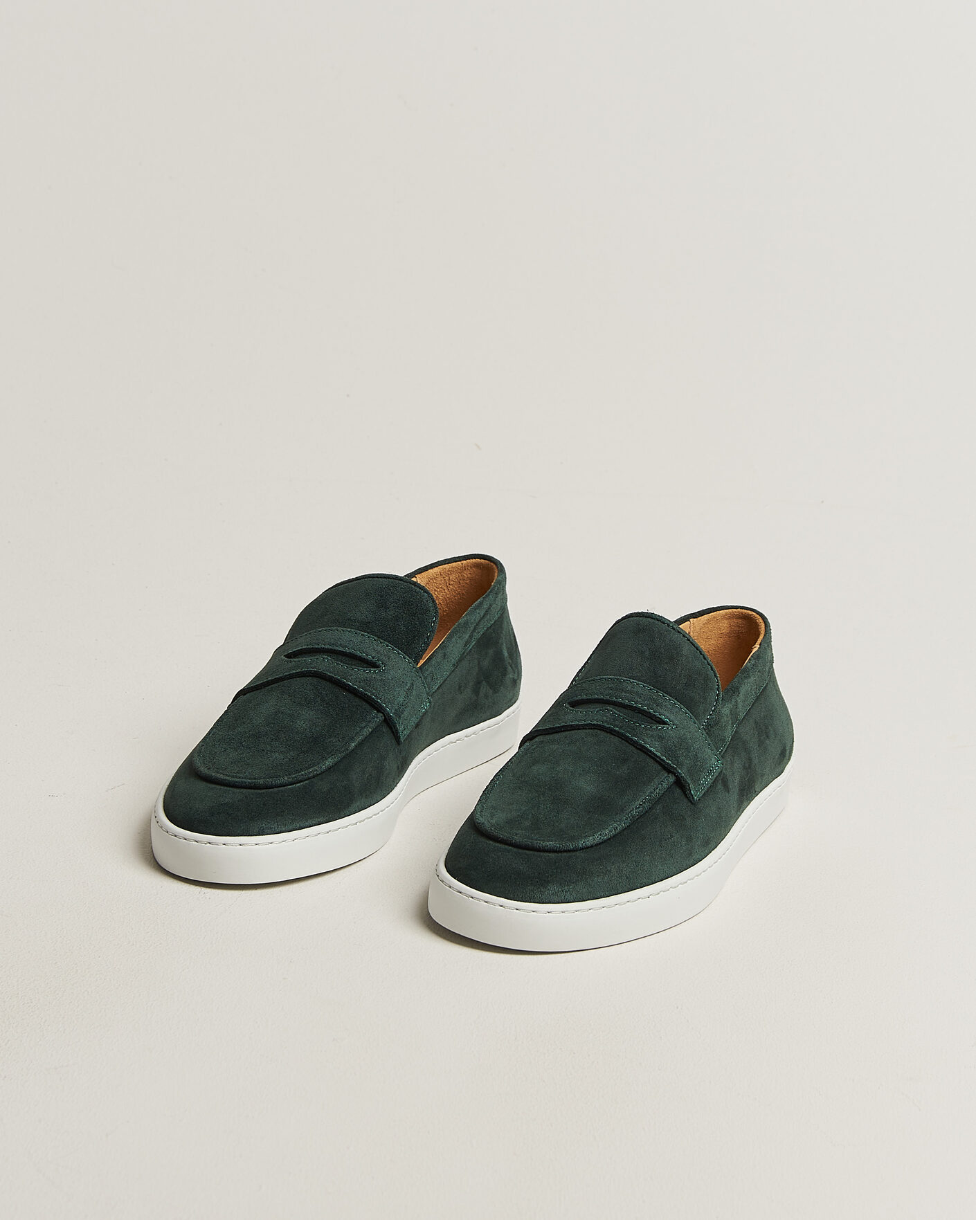 Herre | Loafers | Fliteless | Suede Penny Sneaker Green
