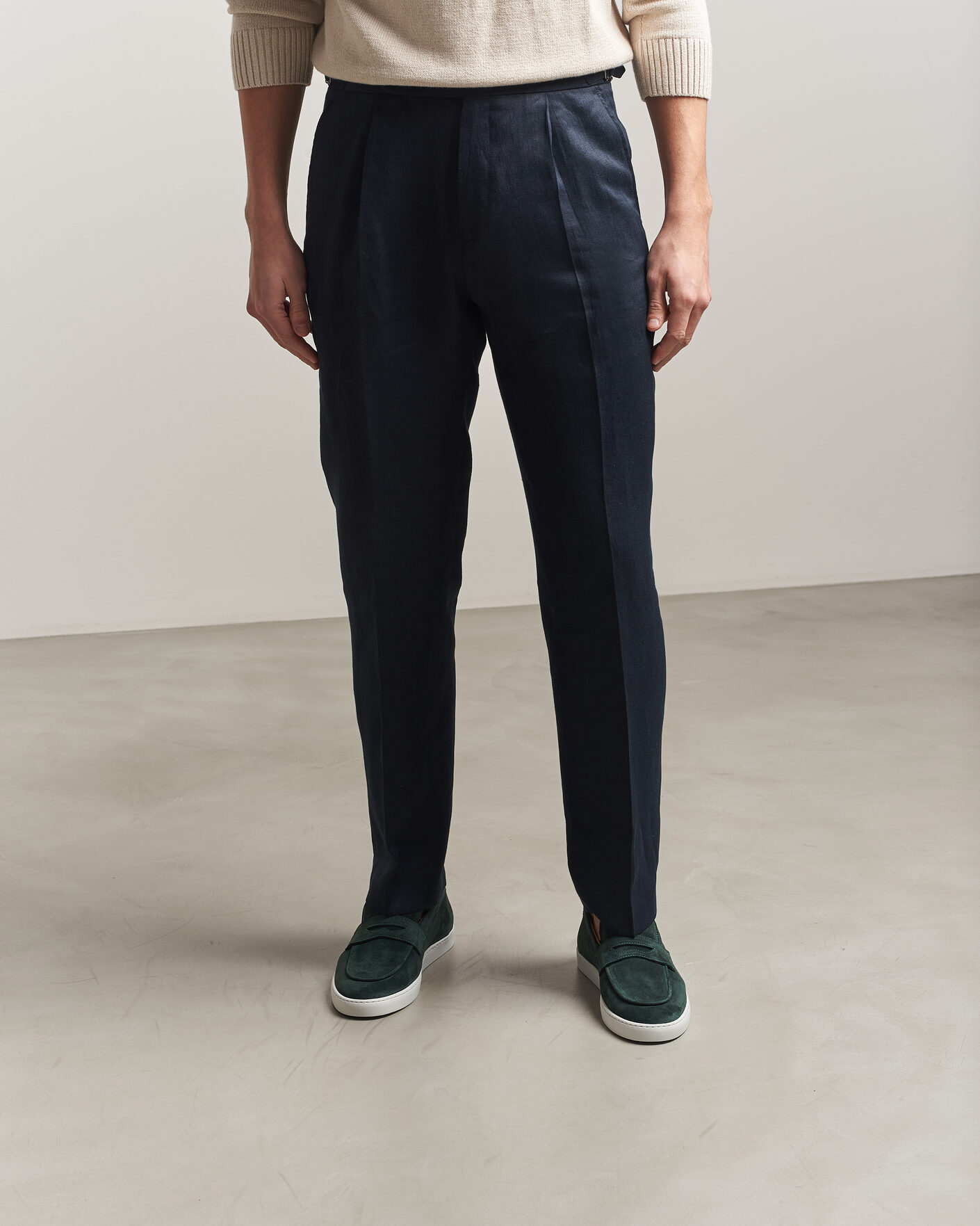 Herre | Loafers | Fliteless | Suede Penny Sneaker Green