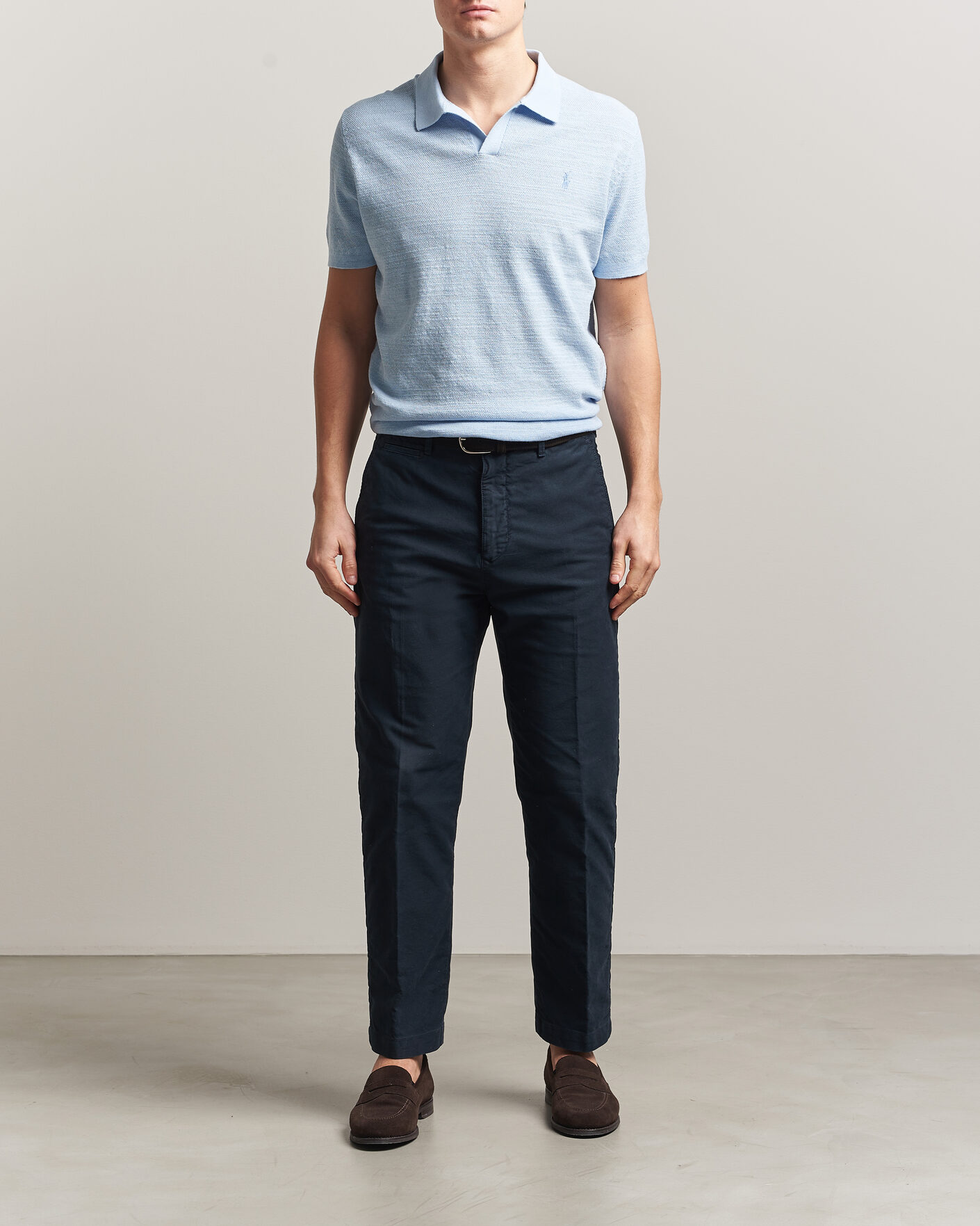 Herre | Pikéer | Polo Ralph Lauren | Cotton Blend Polo Office Blue