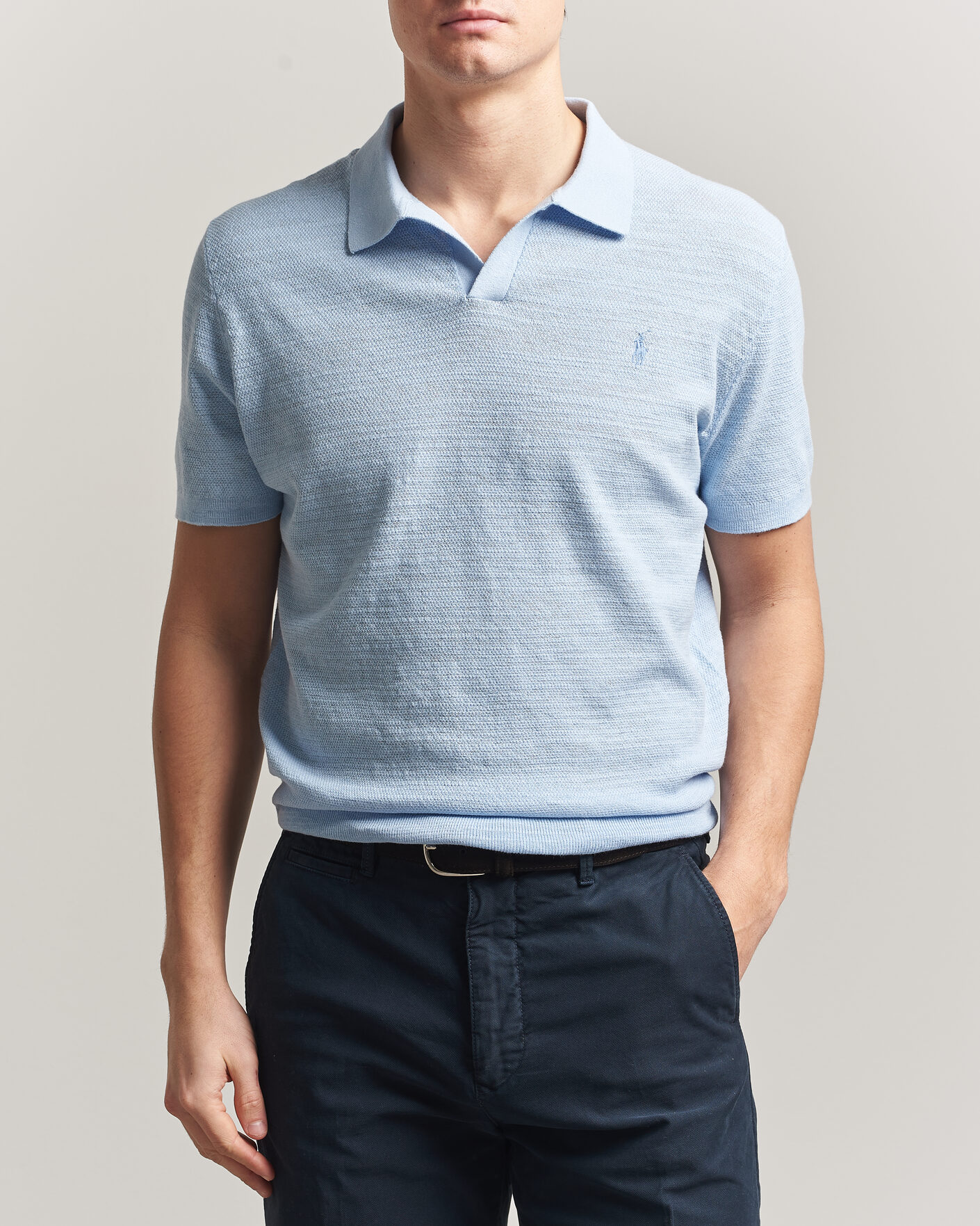 Herre | Pikéer | Polo Ralph Lauren | Cotton Blend Polo Office Blue