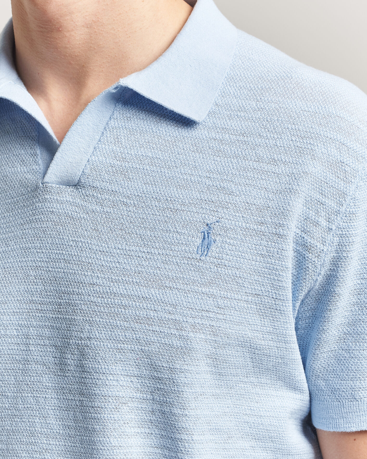 Herre | Pikéer | Polo Ralph Lauren | Cotton Blend Polo Office Blue