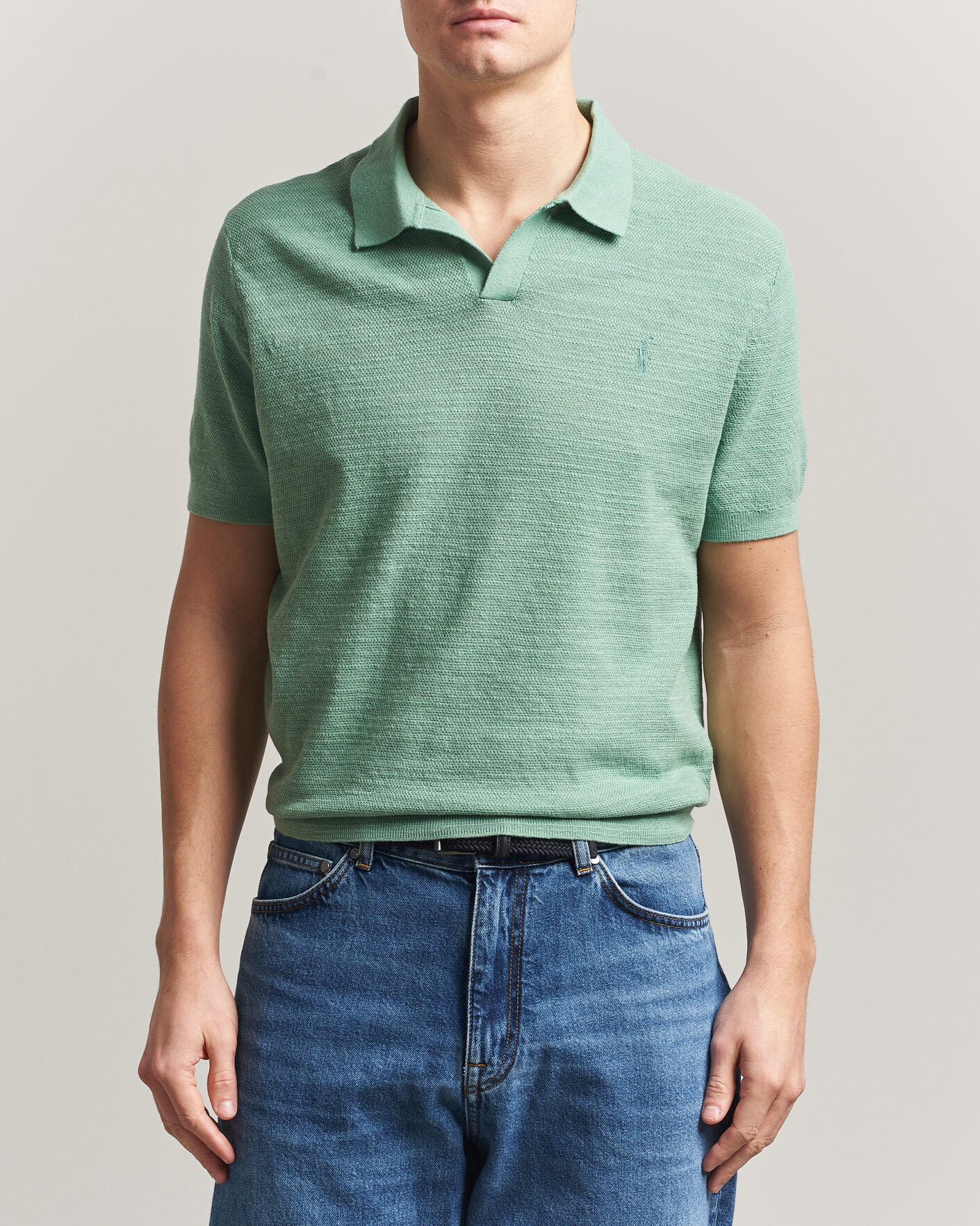 Herre | Pikéer | Polo Ralph Lauren | Cotton Blend Polo Faded Mint