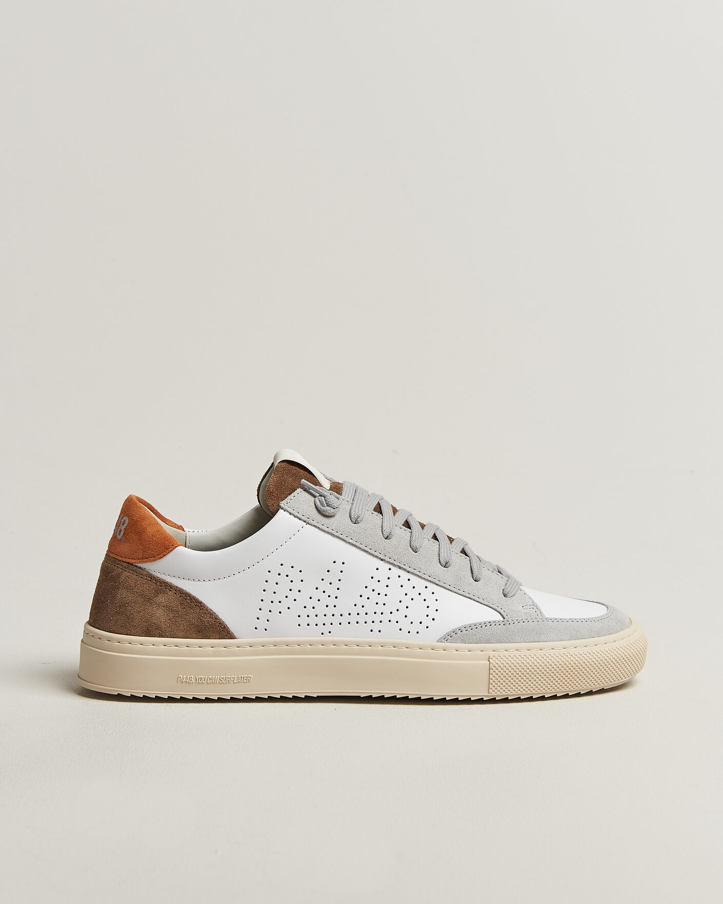Herre | Sneakers | P448 | Soho Leather/Suede Sneaker White/Grey