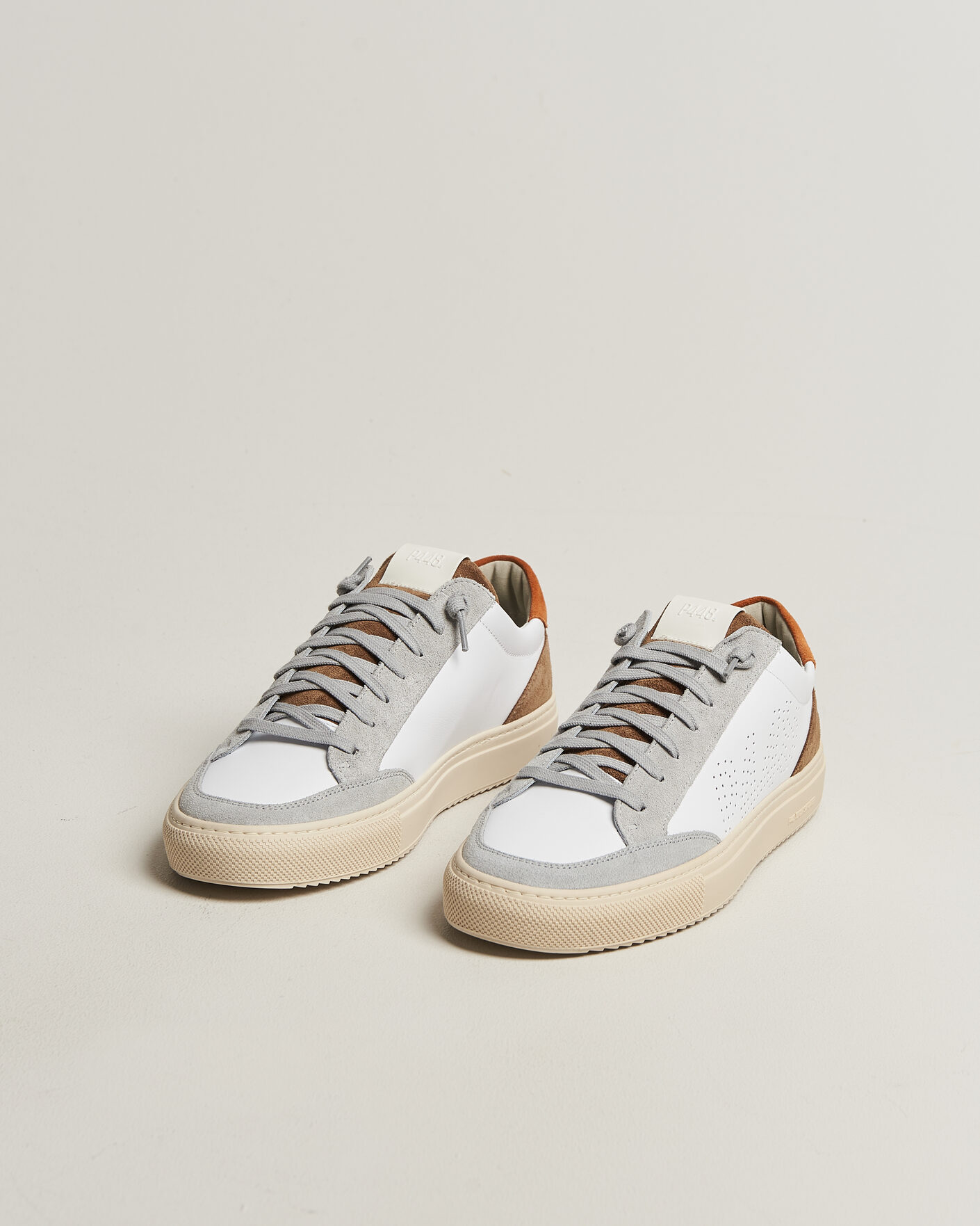 Herre | Sneakers | P448 | Soho Leather/Suede Sneaker White/Grey