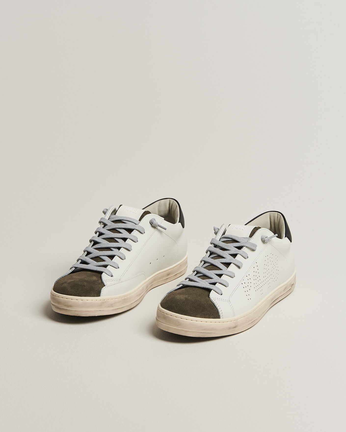 Herre | Sneakers | P448 | John Leather Sneaker White/Olive